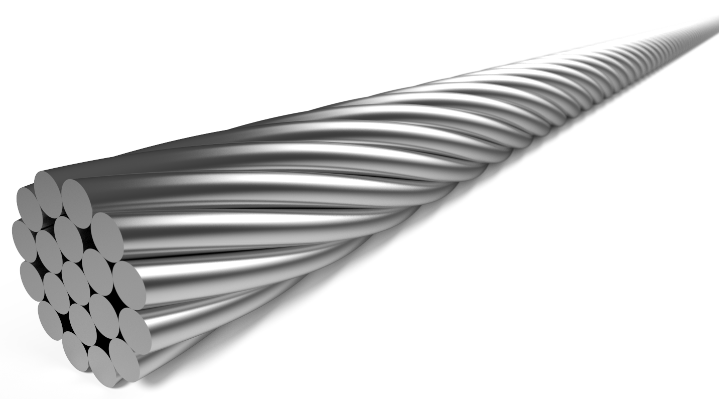 Rem binnenkabel Elvedes 2 000 mm 1×19 draads RVS ø1,5mm met V-nippel ø5,5 × 10