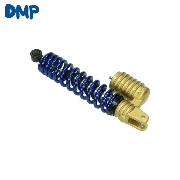 schokbreker lucht DMP + reservoir verstelbaar 305mm blauw scooter=op=op