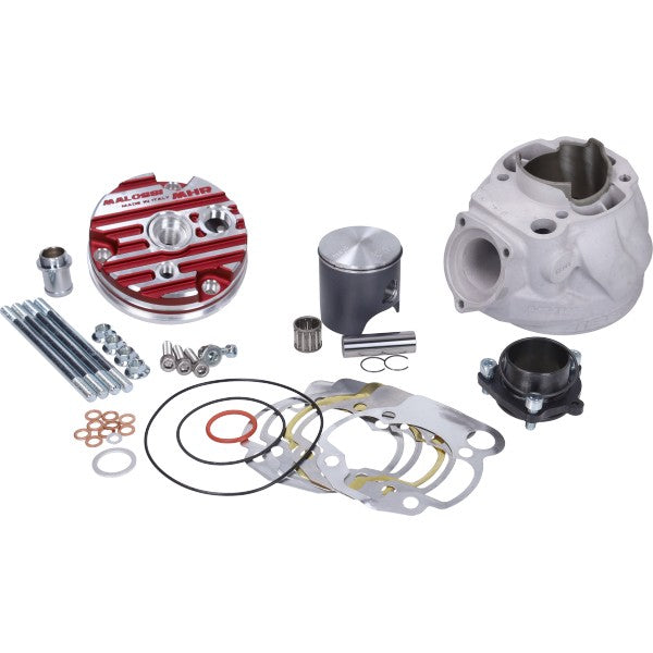 cilinder met kop malossi mhr testa rossa 100cc 52mm beta rr50, dt50lc, fantic enduro, rs50, sherco factory, tzr, vent baja 3119078