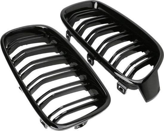 BMW Styling - Sport Grille Nieren F30 F31 F35 3 Serie Glans Zwart M3 Look Exclusieve look LCI Styling