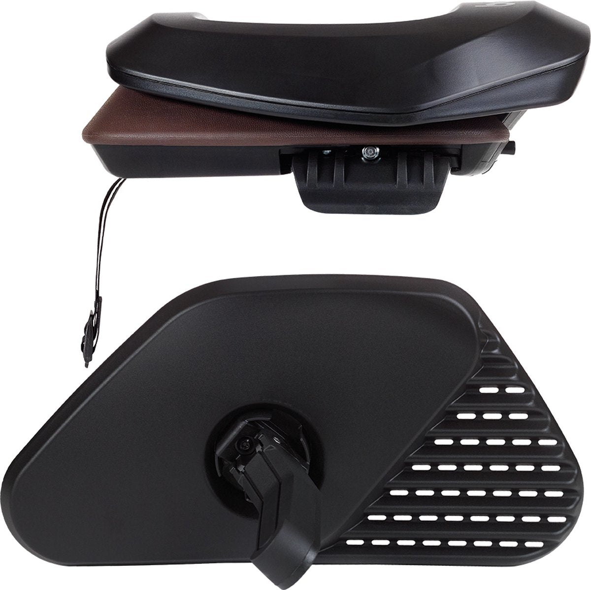 Kinderzitje achter Bobike One Junior - zwart/bruin - dragermontage