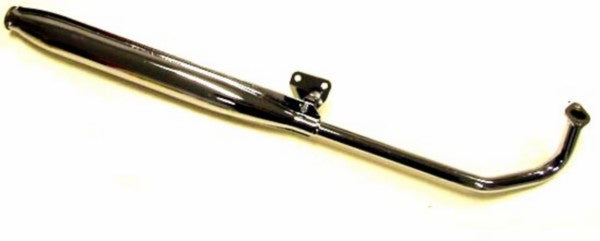 uitlaat tecno origineel model speedy euro-2 (made in EU) 26mm chroom Tomos A35, flexer