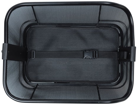 Fietsmand Basil Cento Tech Fiber WSL met bagagedragerbevestiging 21 liter 46 x 34 x 25 cm - solid zwart