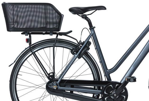 Fietsmand Basil Cento Tech Fiber WSL met bagagedragerbevestiging 21 liter 46 x 34 x 25 cm - solid zwart