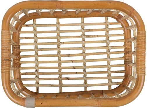 Rotan fietsmand Basil Green Life Medium 18 liter 39 x 29 x 22 cm - natural bruin