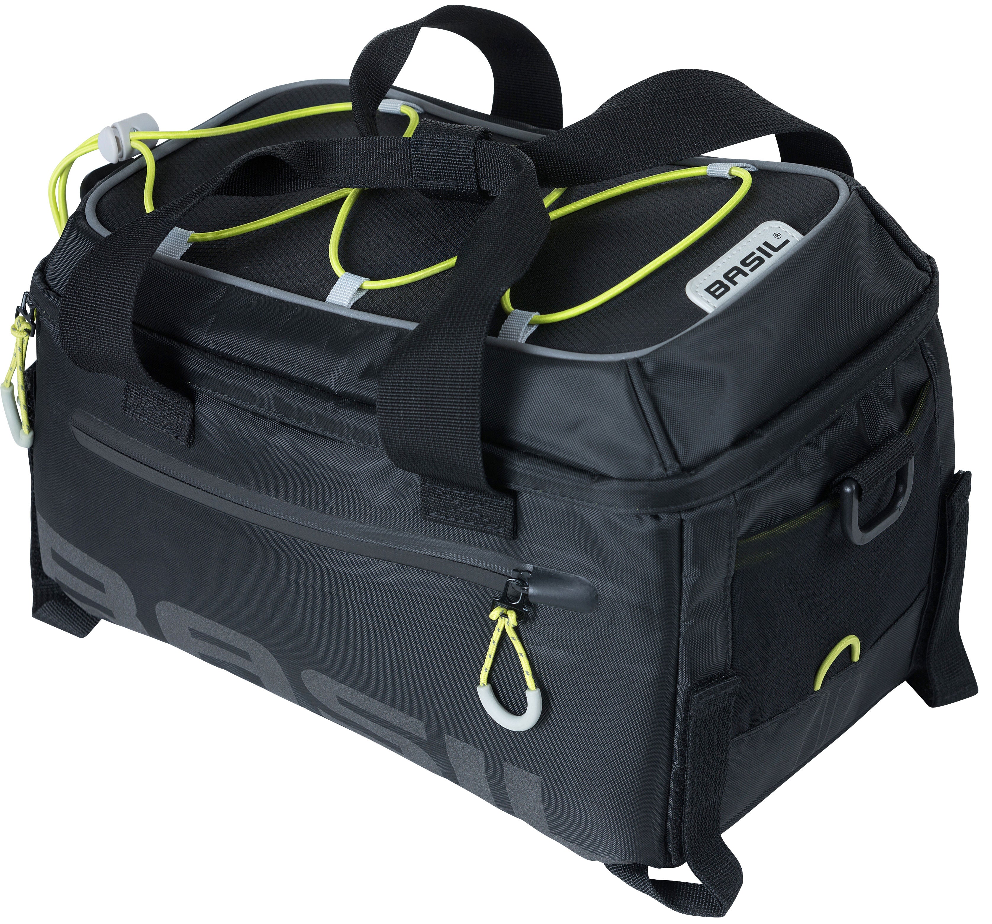 Bagagedragertas Basil Miles 7 liter 32 x 19 x 21 cm - zwart