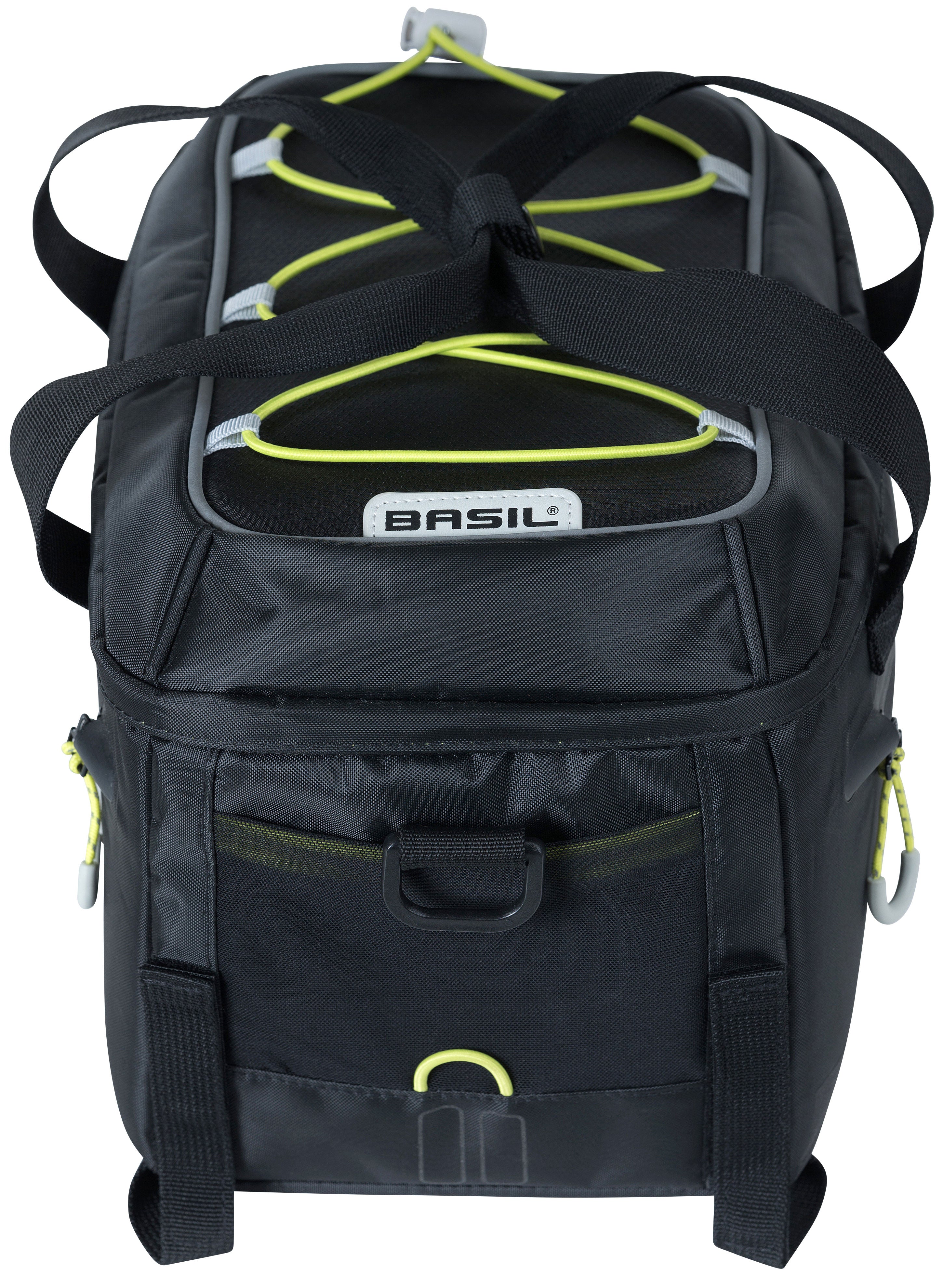 Bagagedragertas Basil Miles 7 liter 32 x 19 x 21 cm - zwart