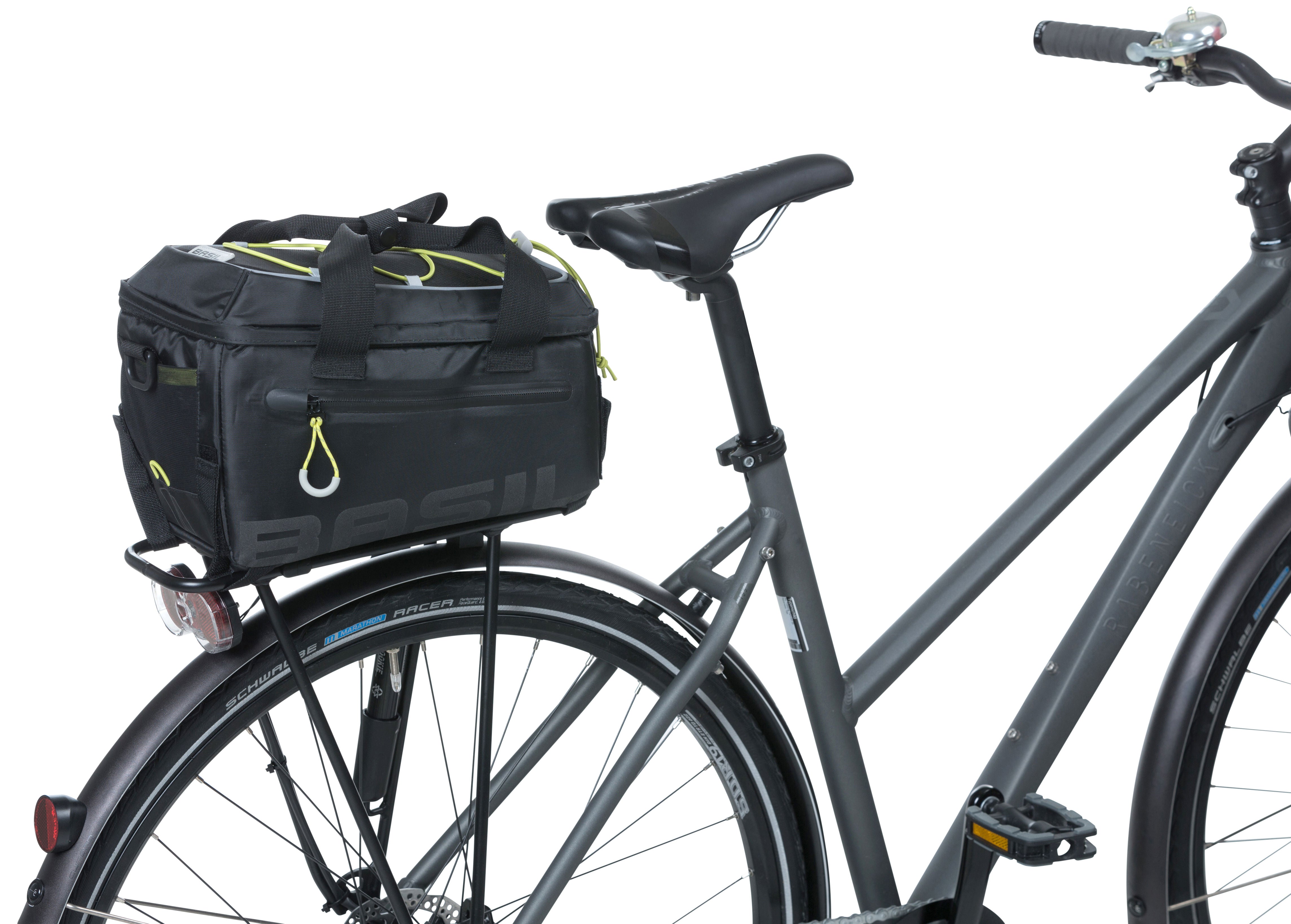 Bagagedragertas Basil Miles 7 liter 32 x 19 x 21 cm - zwart