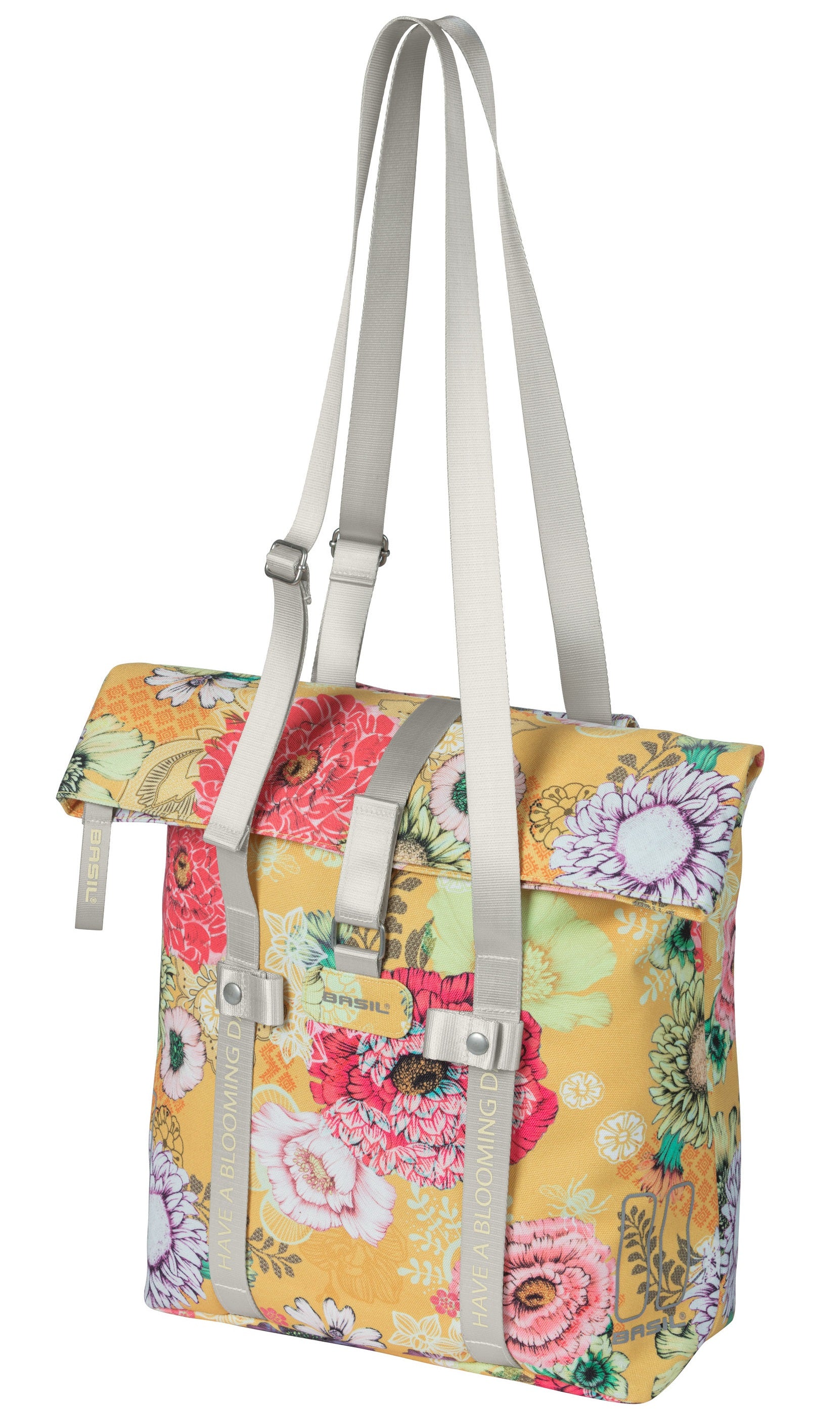 Fietstas Basil Bloom Field Shopper 20 liter 30 x 15 x 38 cm - honey yellow