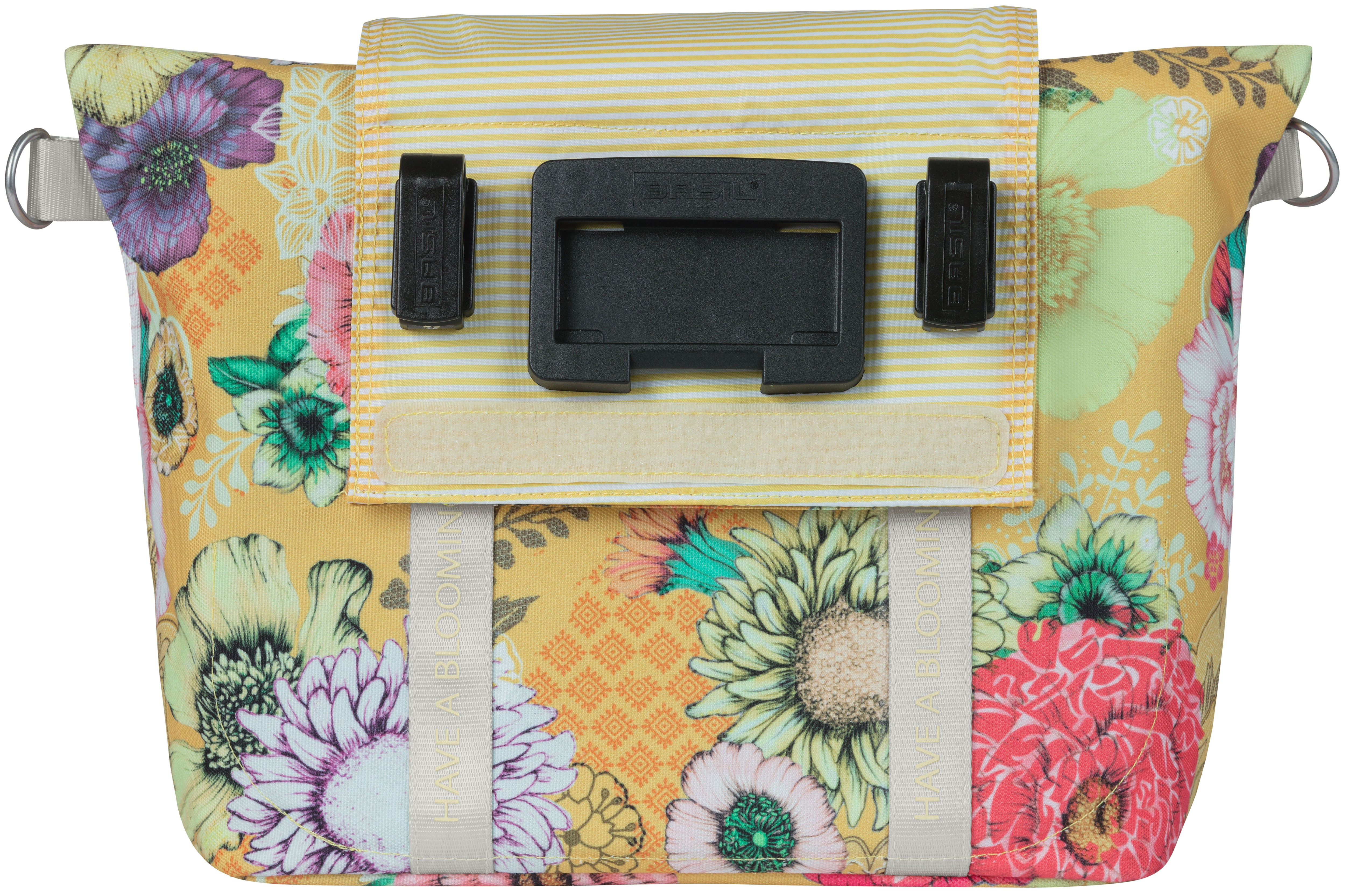 Stuurtas Basil Bloom Field KF-hook 11 liter 29 x 15 x 26 cm - honey yellow