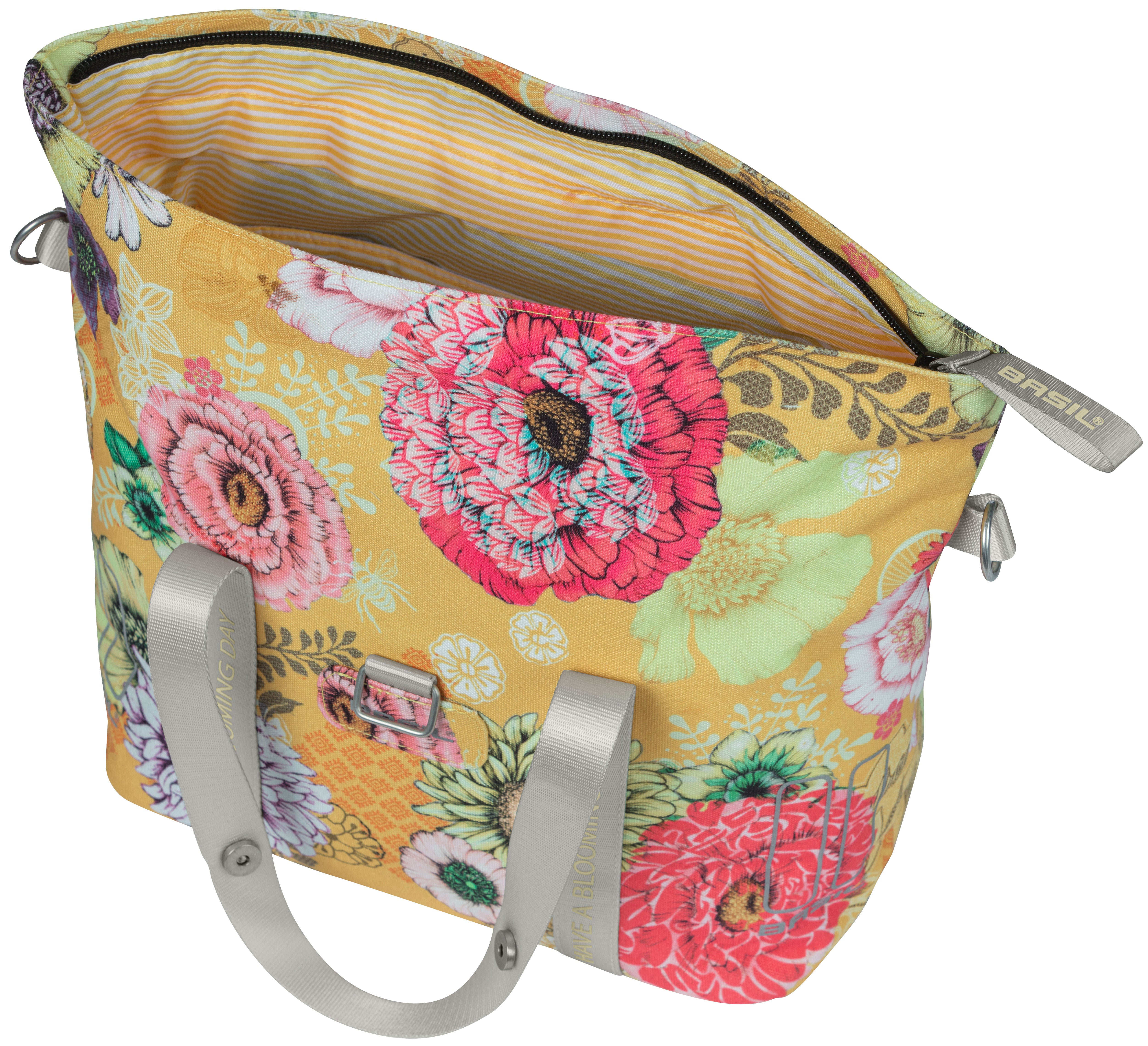 Stuurtas Basil Bloom Field KF-hook 11 liter 29 x 15 x 26 cm - honey yellow