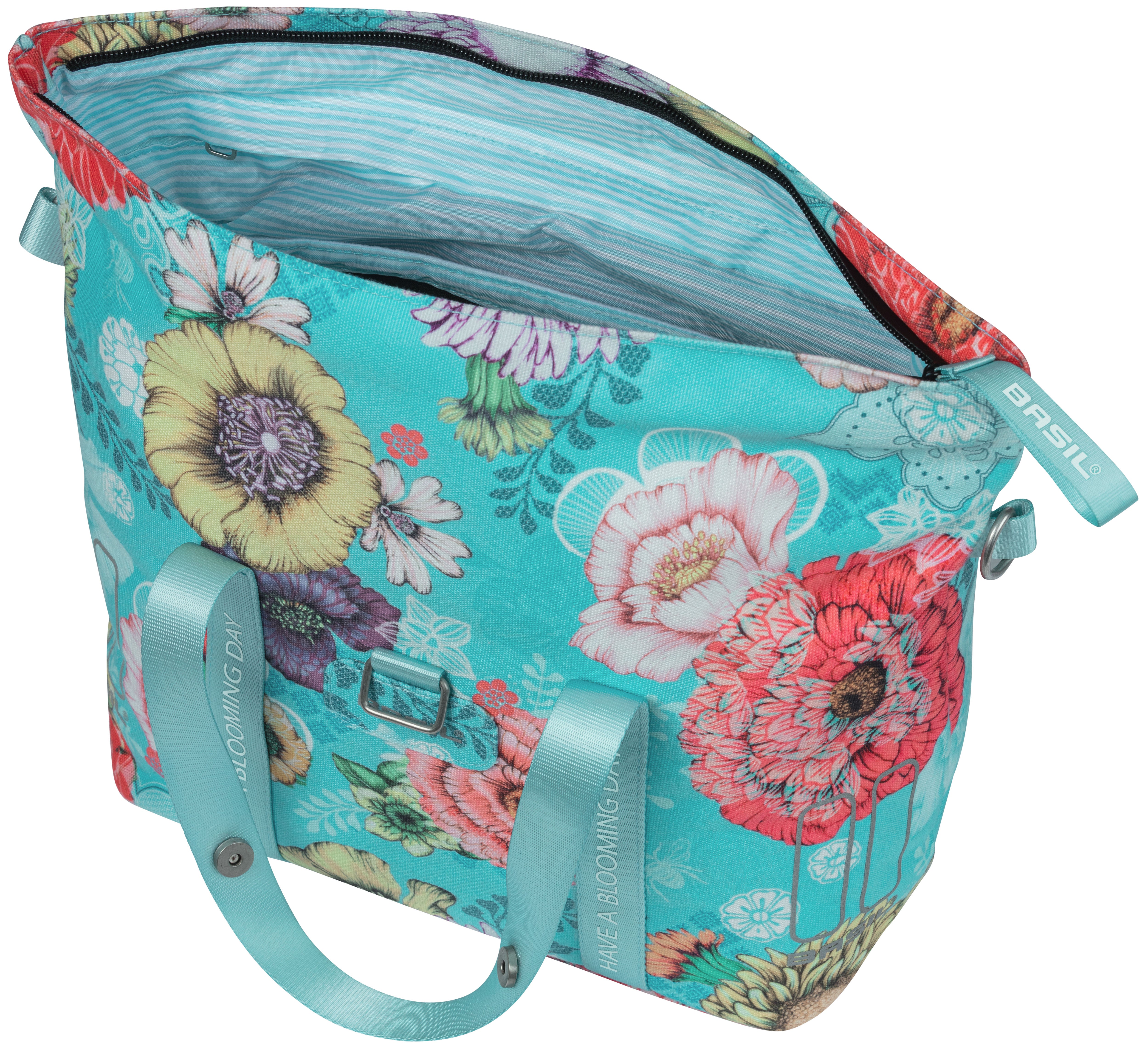 Stuurtas Basil Bloom Field KF-hook 11 liter 29 x 15 x 26 cm - honey yellow