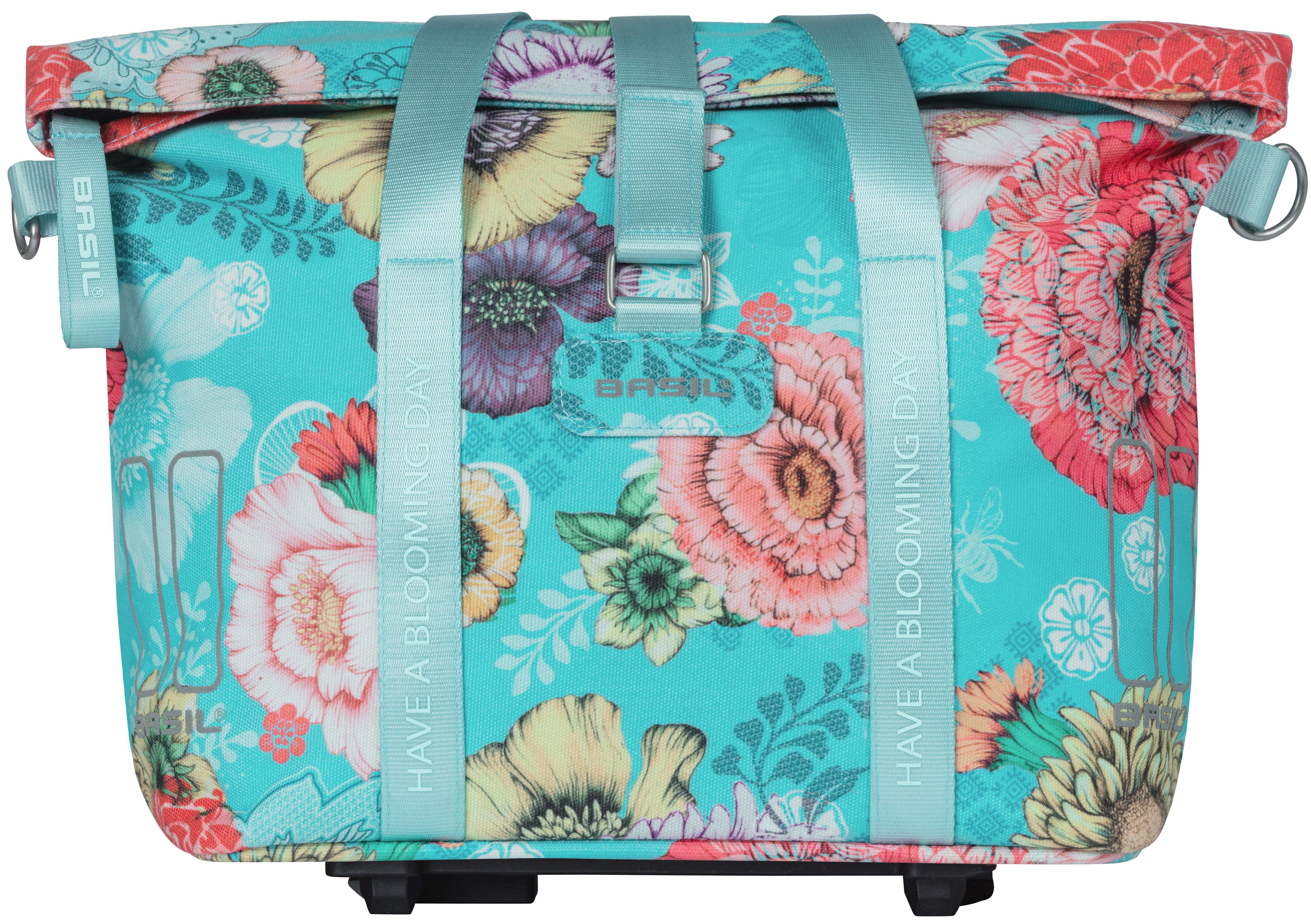 Fietstas Basil Bloom Field KF-hook MIK 11 liter 29 x 15 x 28 cm - sky blue