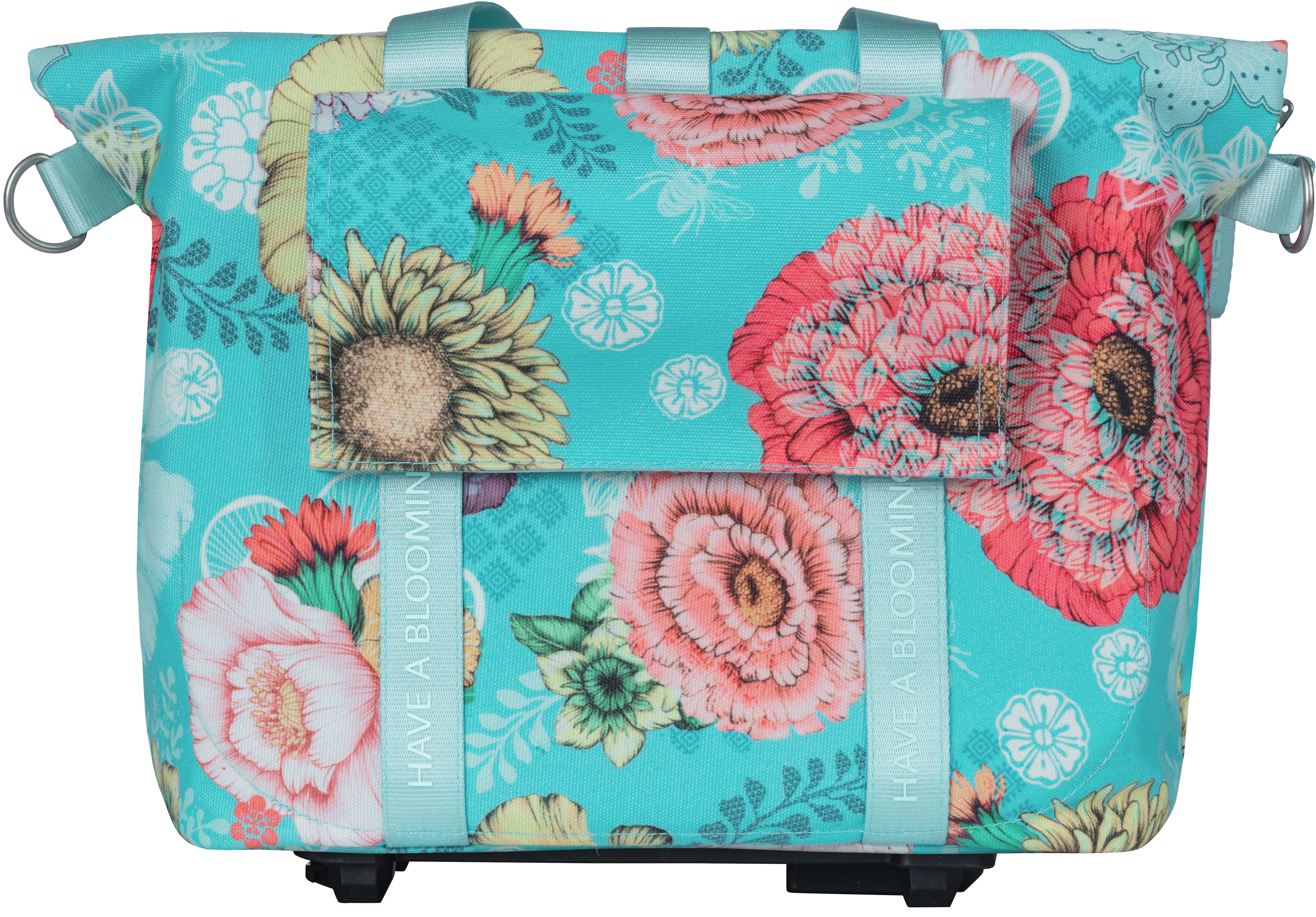 Fietstas Basil Bloom Field KF-hook MIK 11 liter 29 x 15 x 28 cm - sky blue