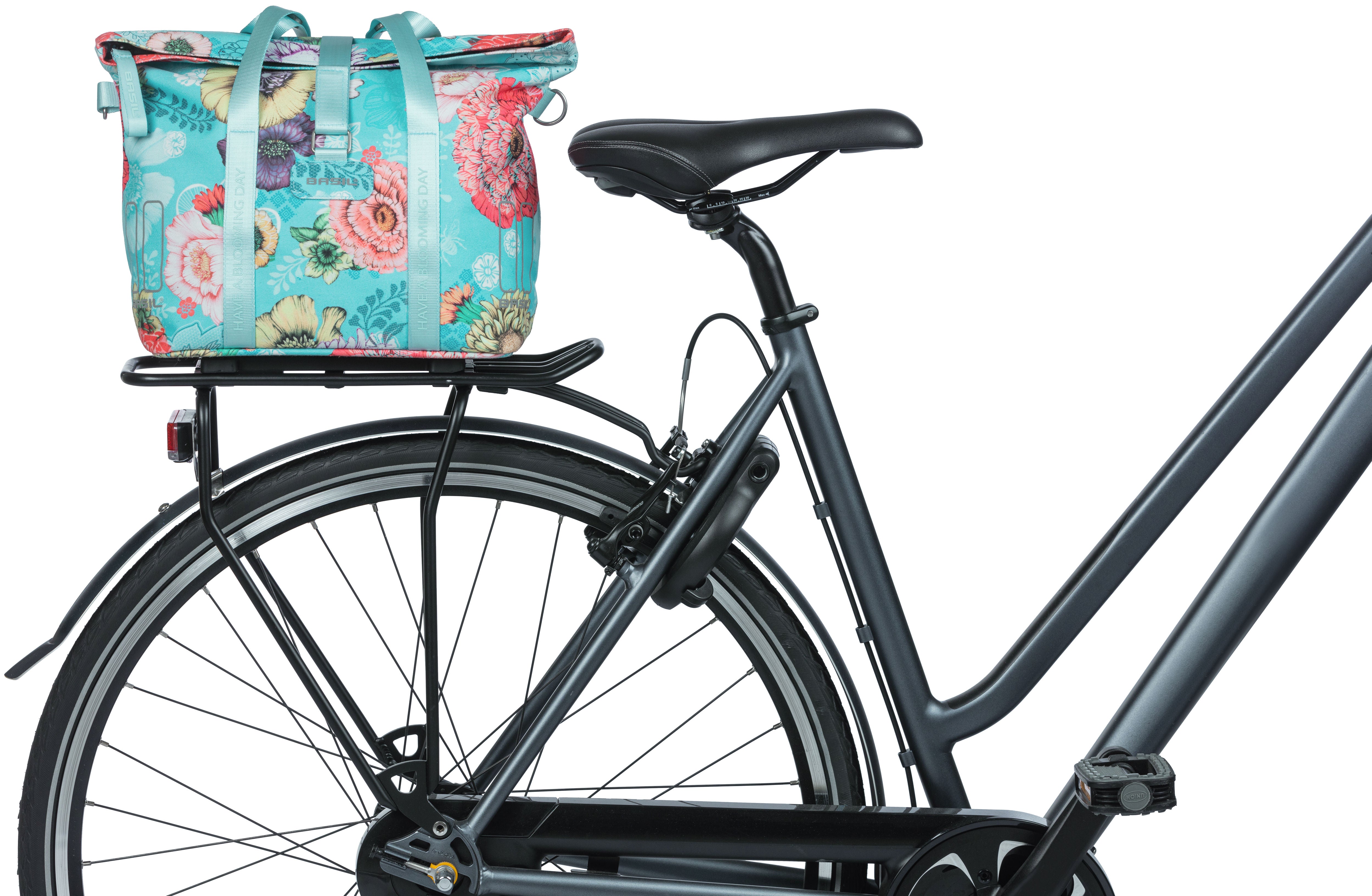 Fietstas Basil Bloom Field KF-hook MIK 11 liter 29 x 15 x 28 cm - sky blue