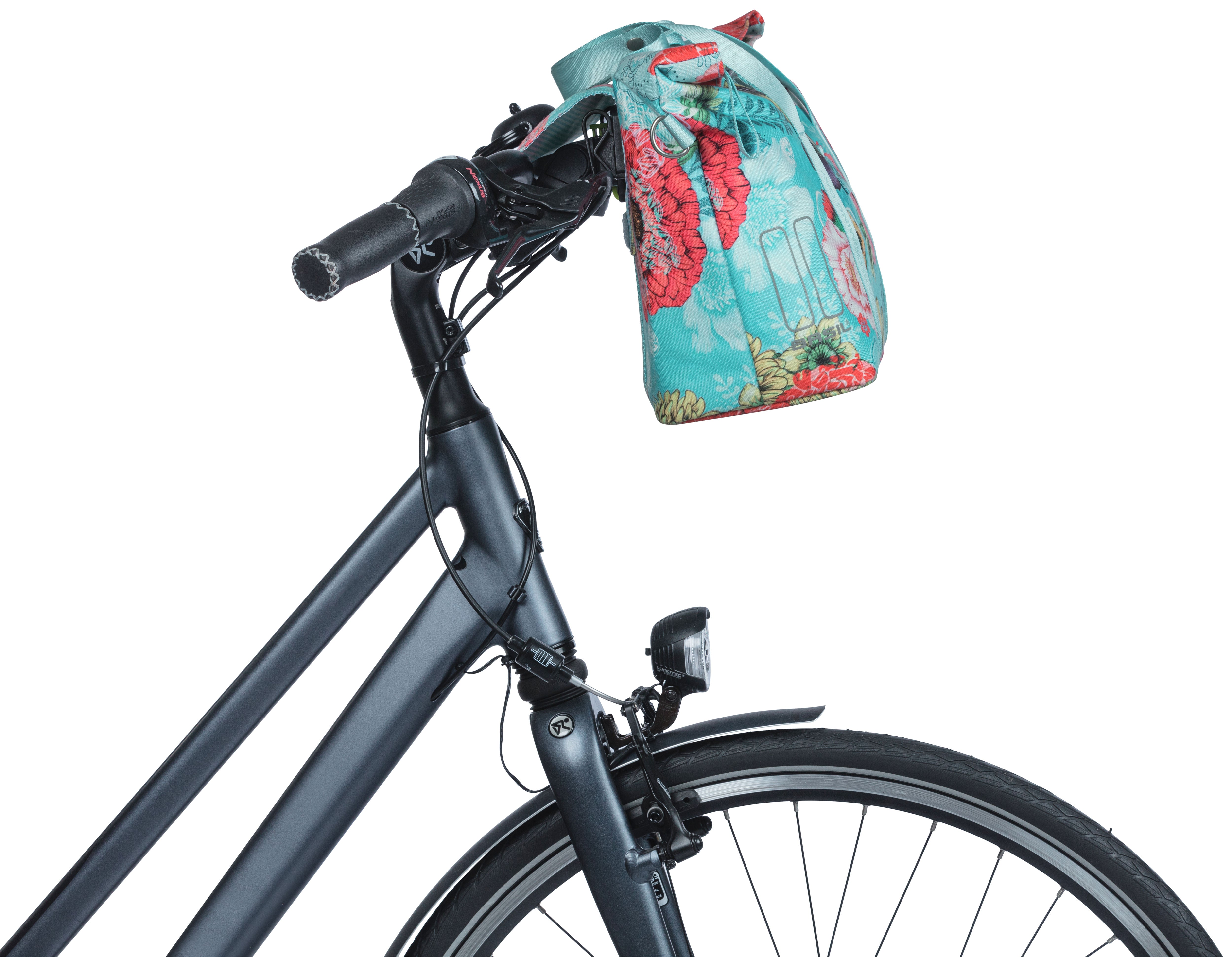 Fietstas Basil Bloom Field KF-hook MIK 11 liter 29 x 15 x 28 cm - sky blue