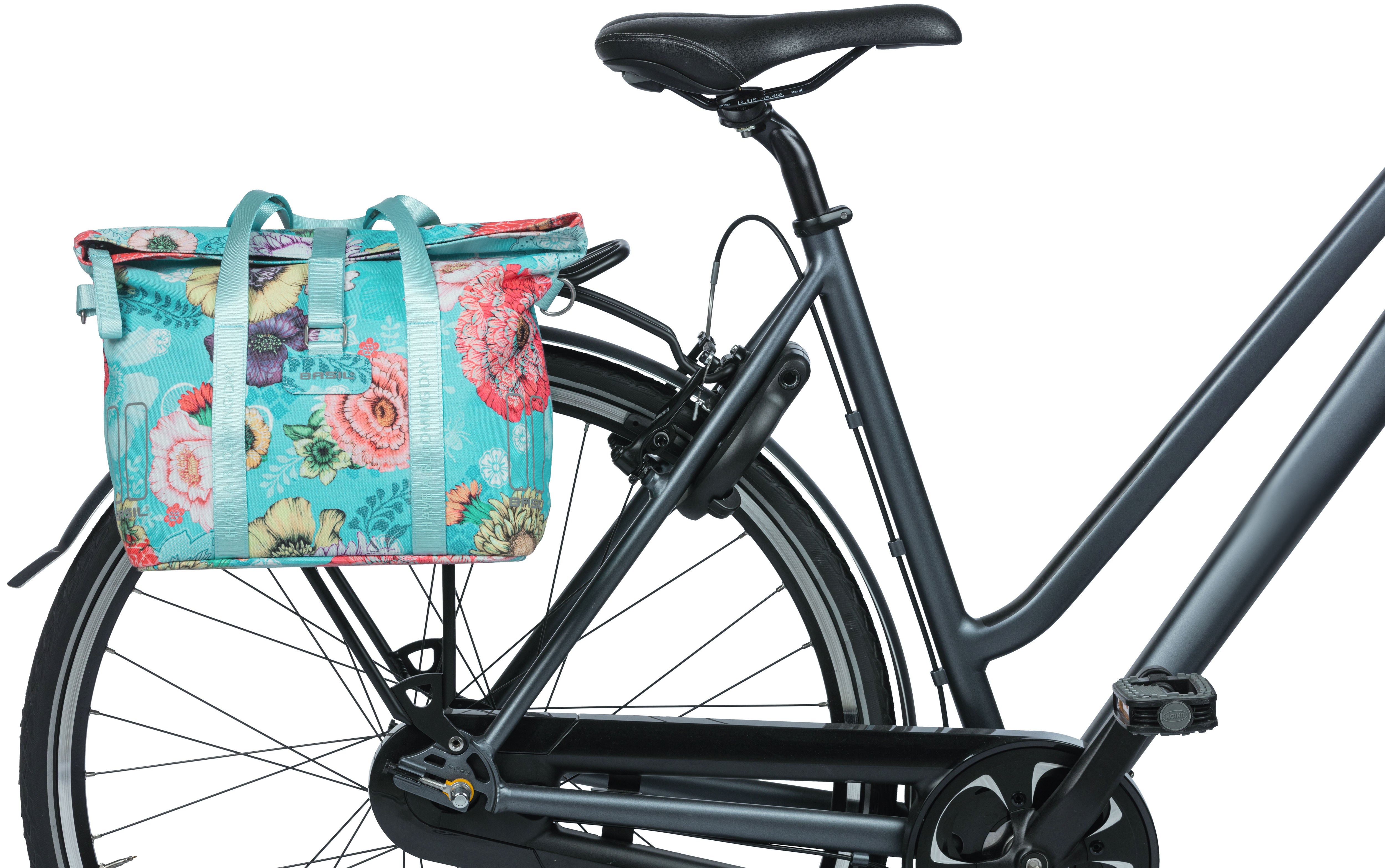 Fietstas Basil Bloom Field KF-hook MIK 11 liter 29 x 15 x 28 cm - sky blue