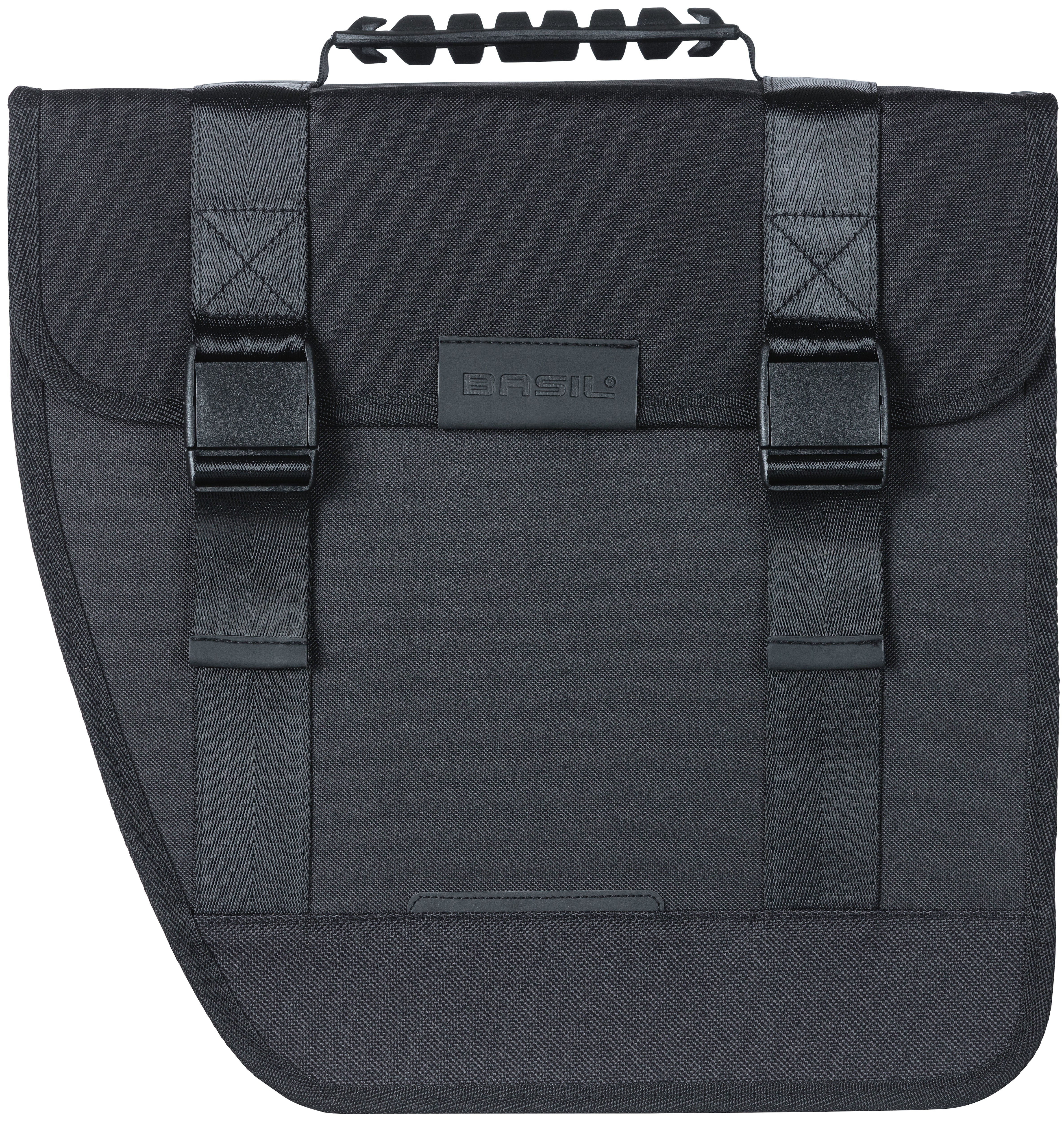 Fietstas Basil Tour Single Left 14 liter 34 x 14 x 34 cm - zwart