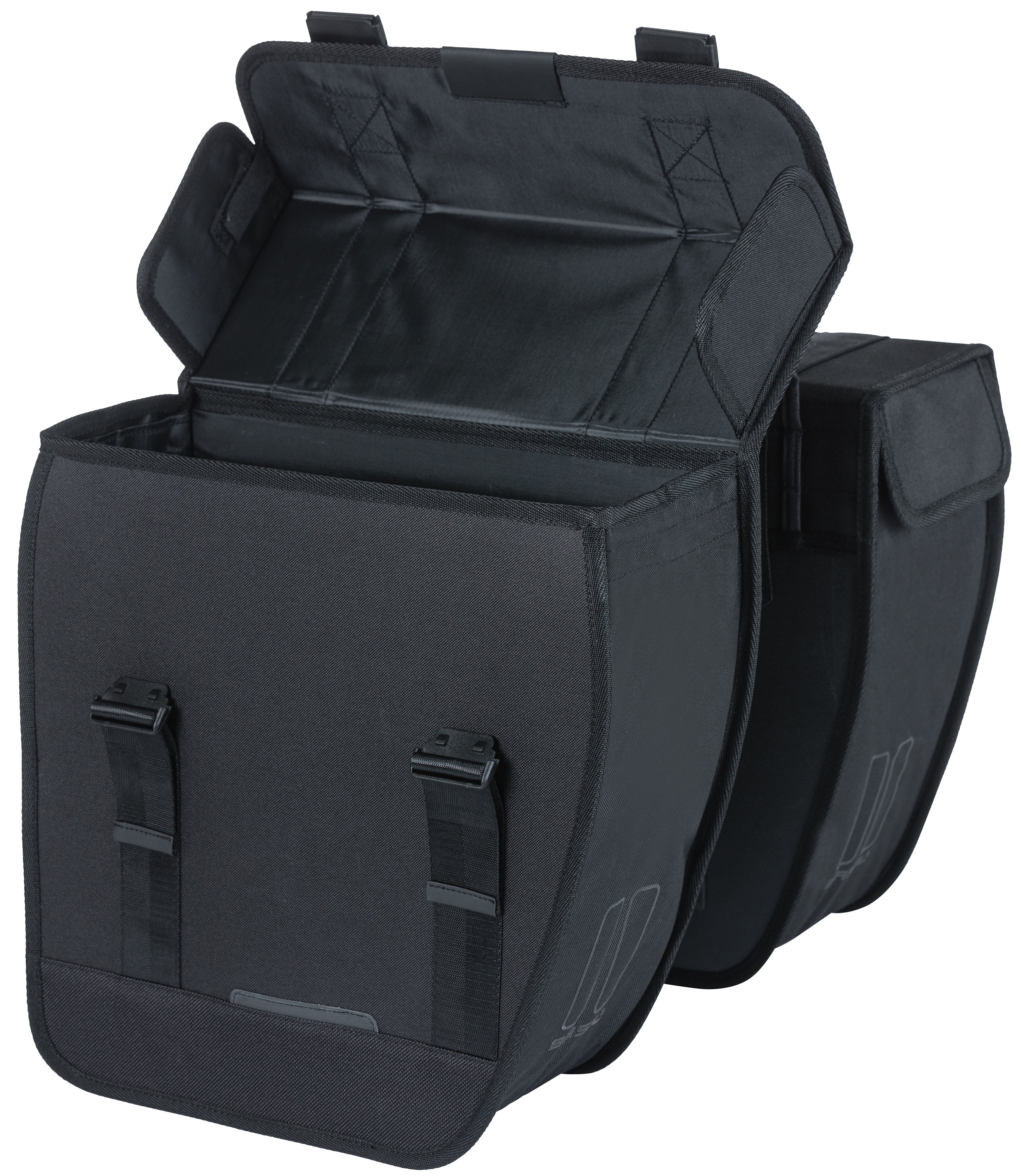 Dubbele fietstas Basil Tour Double 28 liter 34 x 14 x 34 cm - zwart