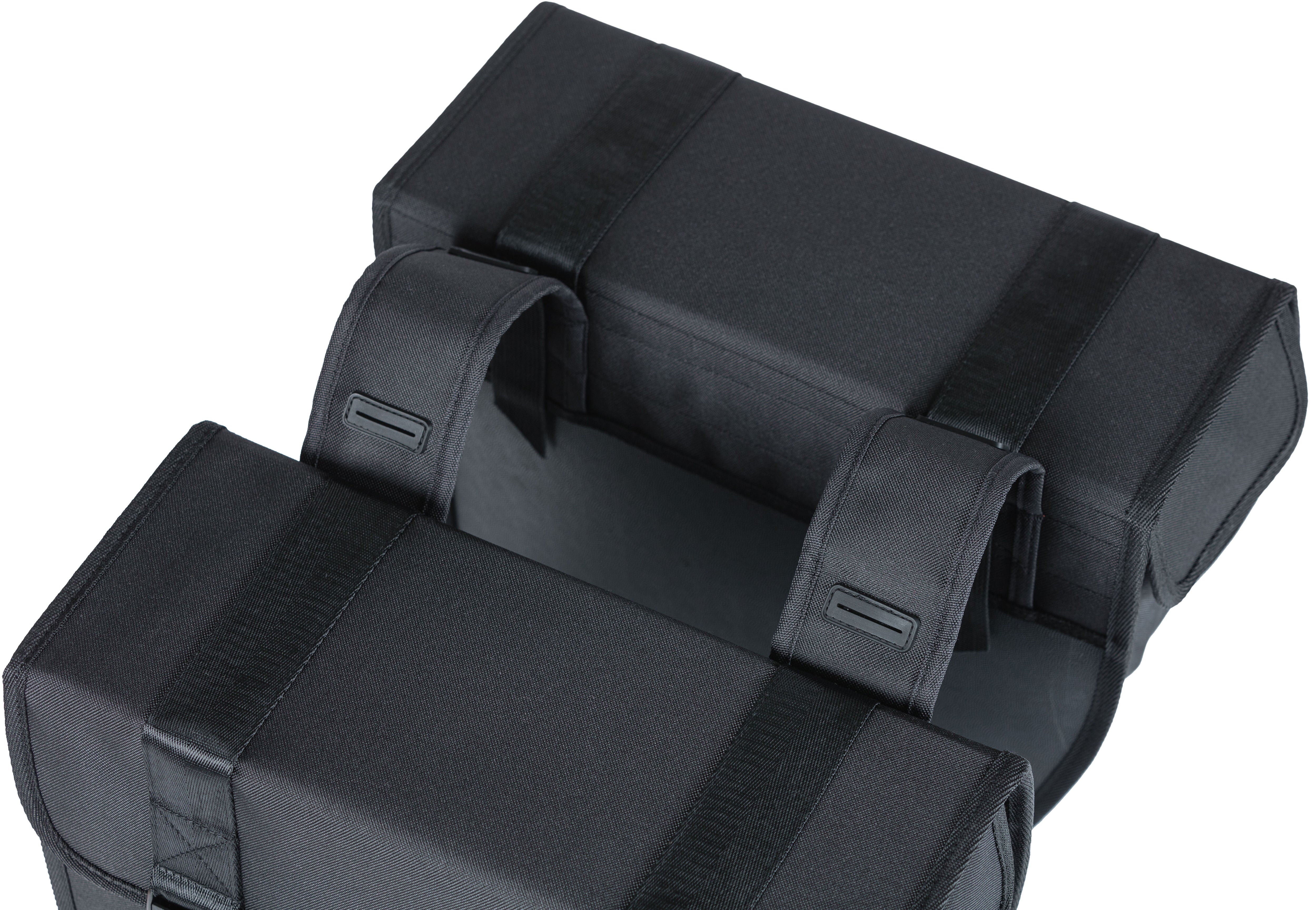 Dubbele fietstas Basil Tour Double 28 liter 34 x 14 x 34 cm - zwart
