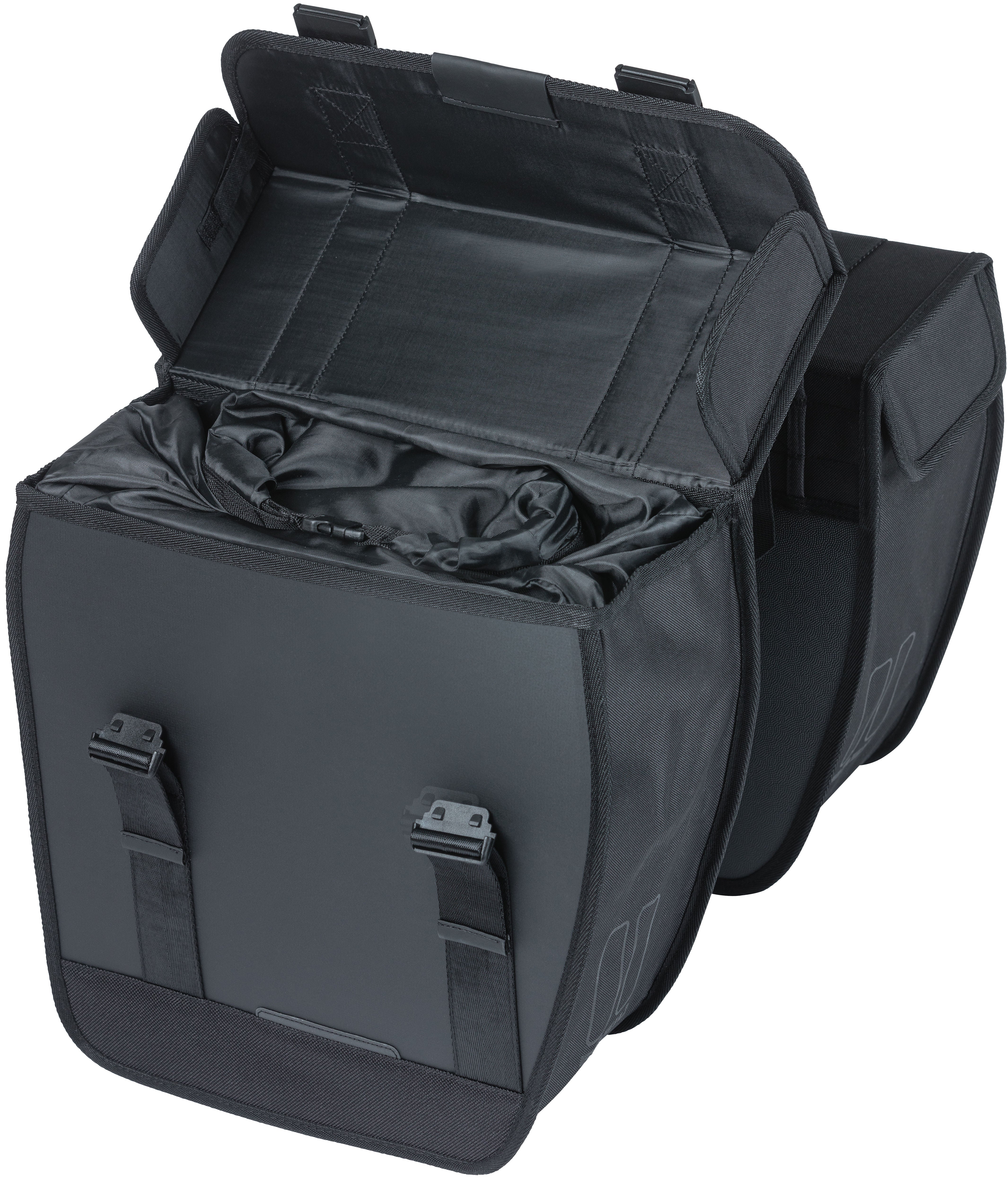 Dubbele fietstas Basil Tour Waterproof 28 liter 34 x 14 x 34 cm - zwart