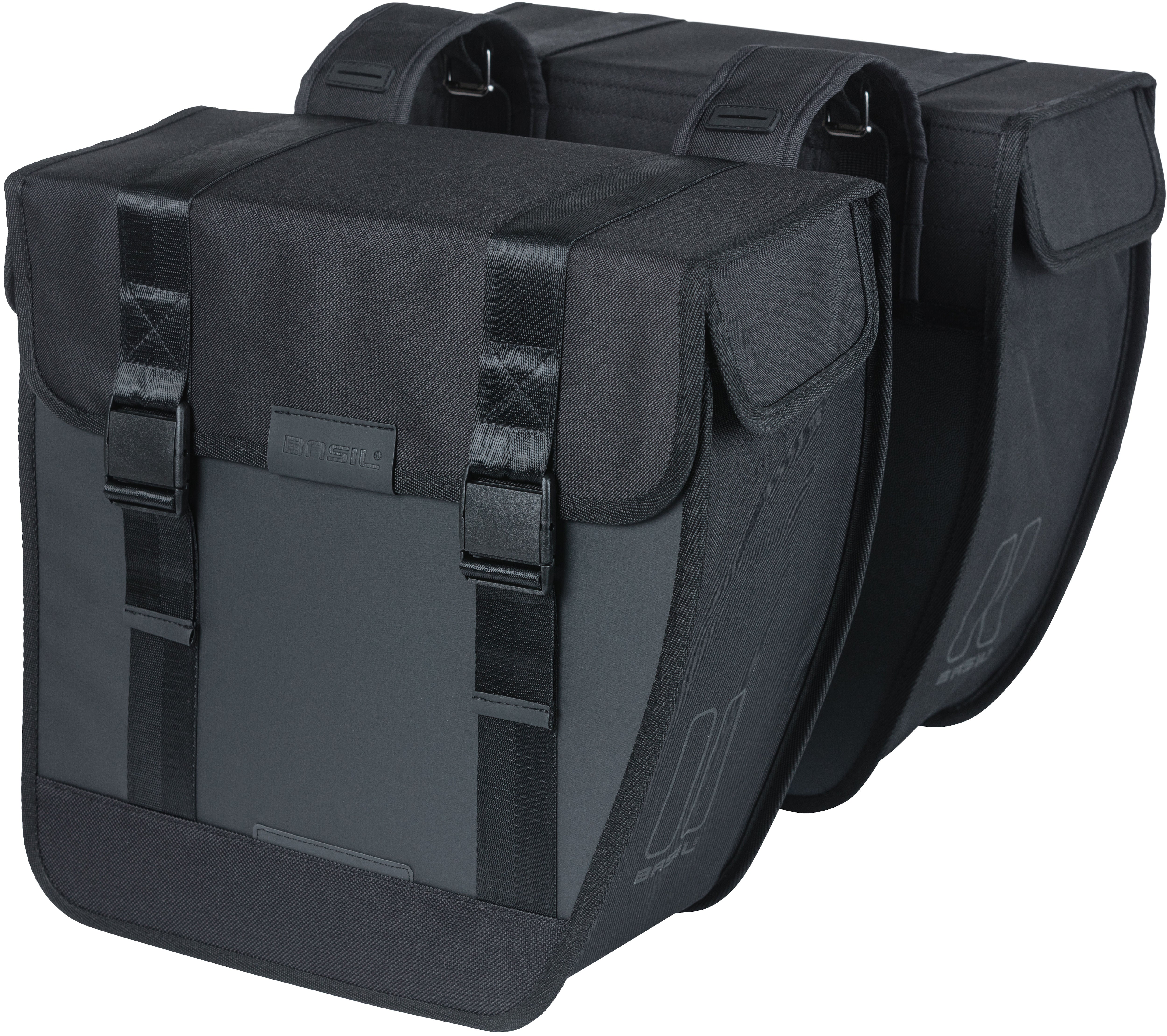 Dubbele fietstas Basil Tour Waterproof XL 35 liter 34 x 14 x 34 cm - zwart