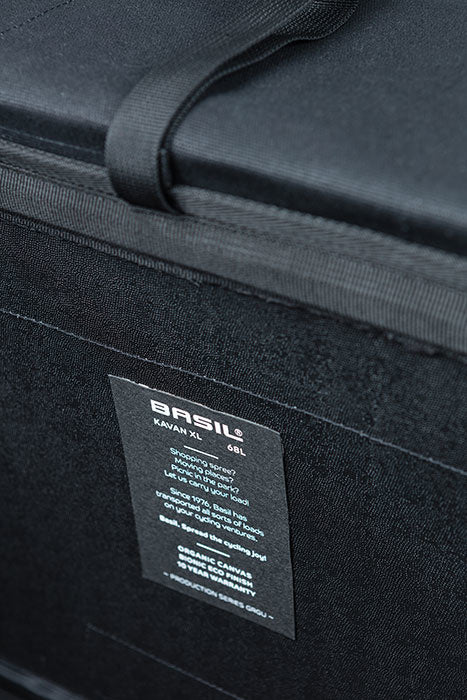 Dubbele fietstas Basil Kavan Eco Classic 68 liter 40 x 25 x 33 cm - zwart