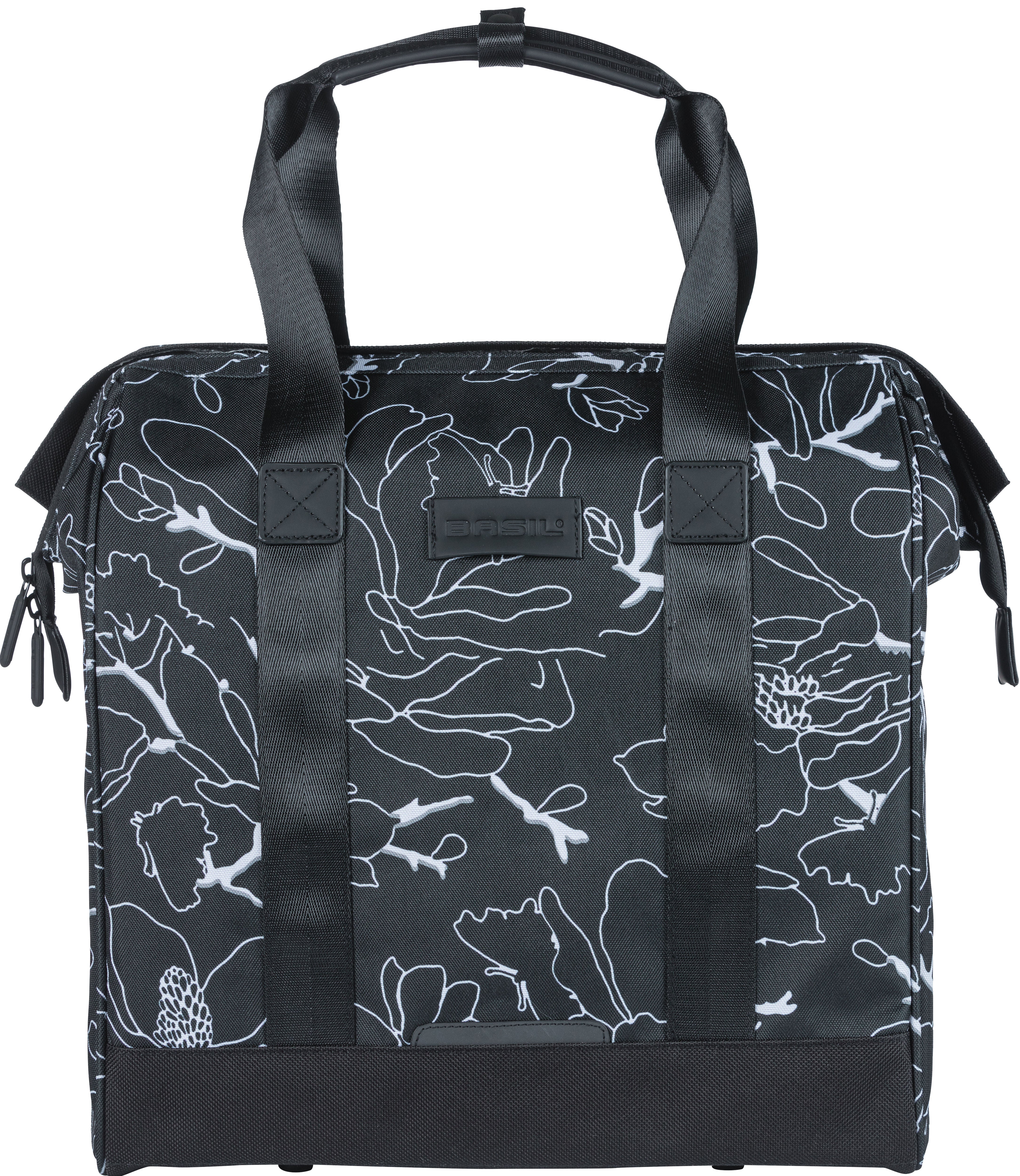 Fietsshopper Basil Grand Flower 23 liter 34 x 19 x 35 cm - zwart