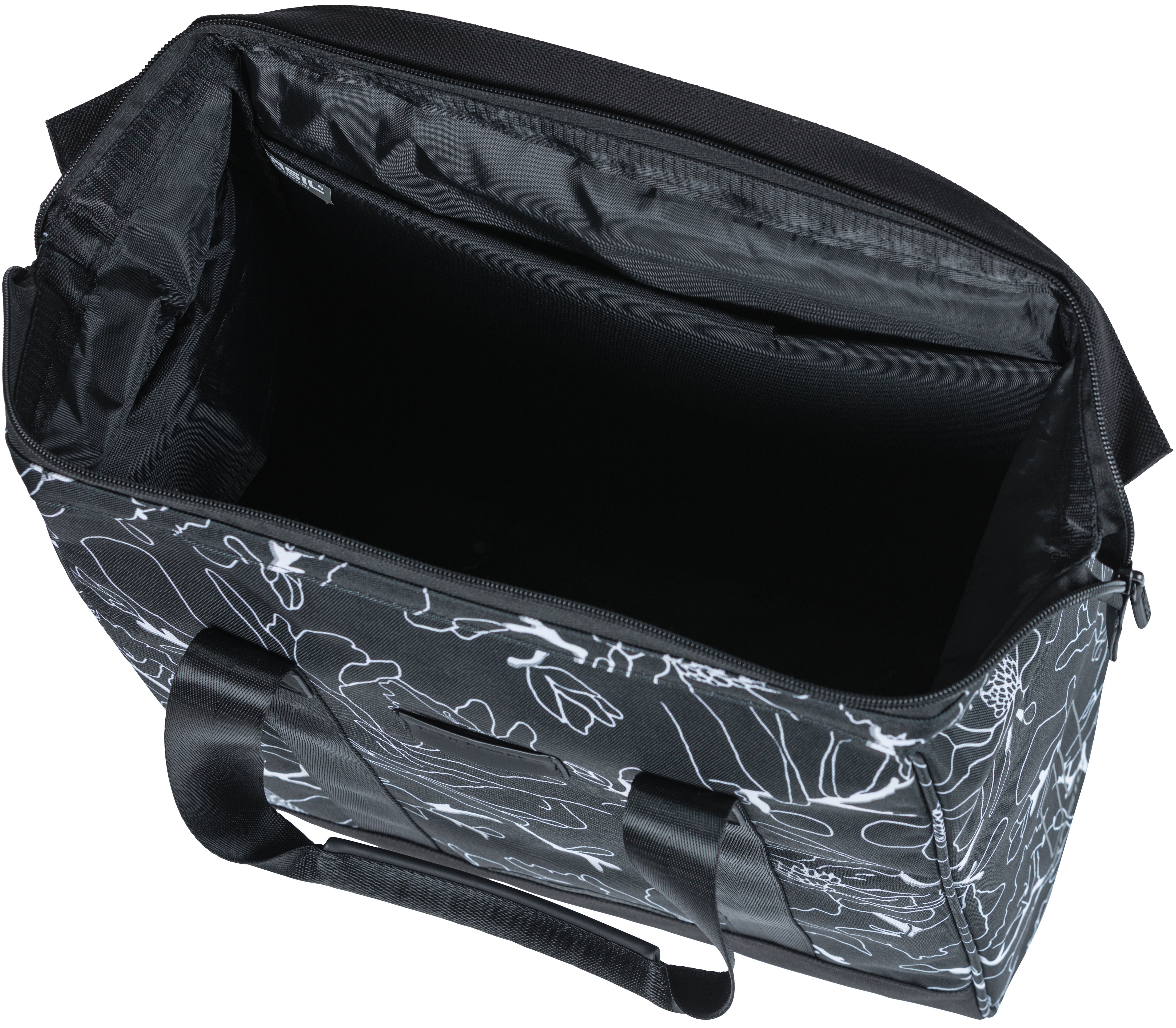 Fietsshopper Basil Grand Flower 23 liter 34 x 19 x 35 cm - zwart
