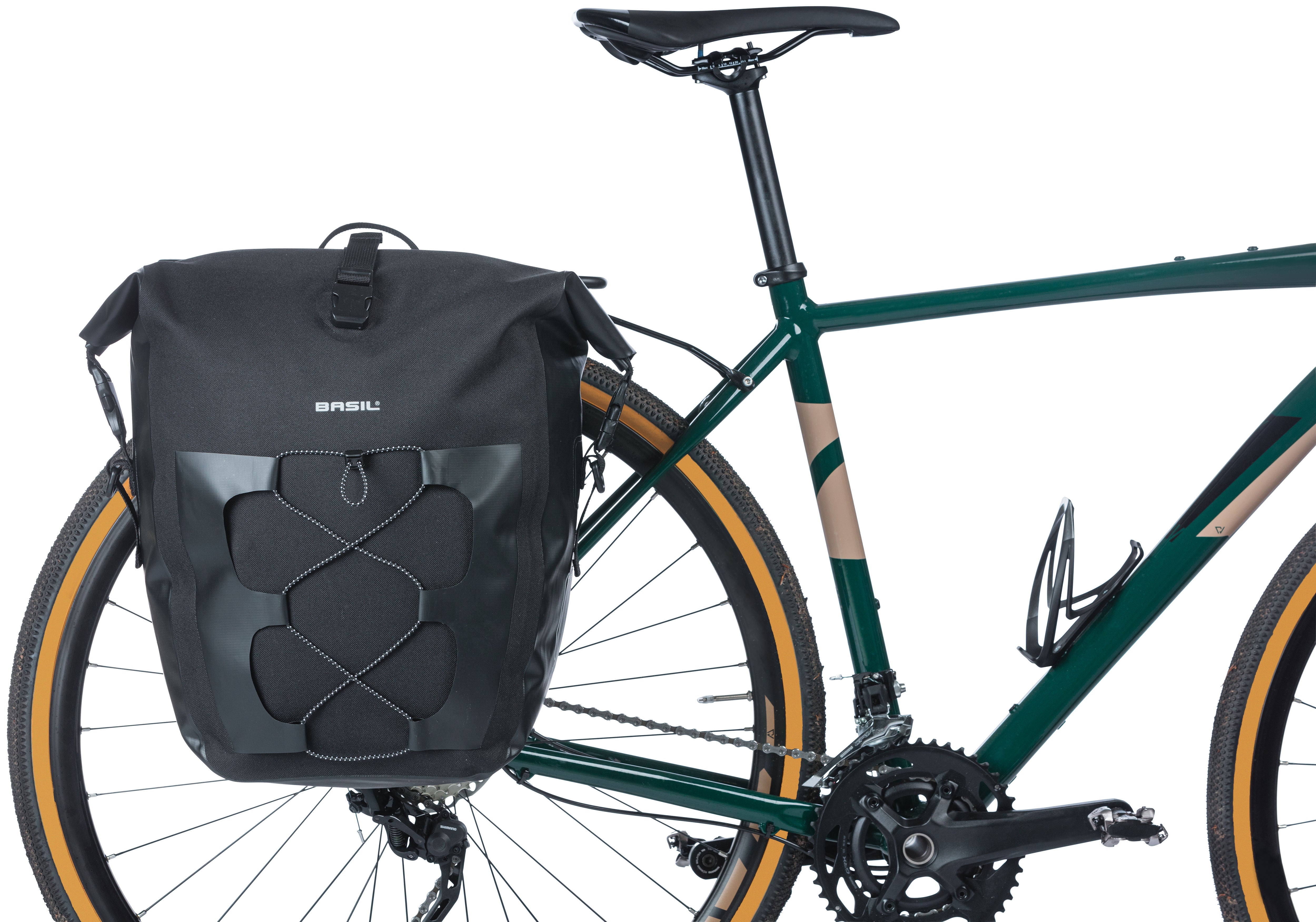 Fietstas Basil Navigator Waterproof 25-31 liter 32 x 15 x 37 cm - zwart