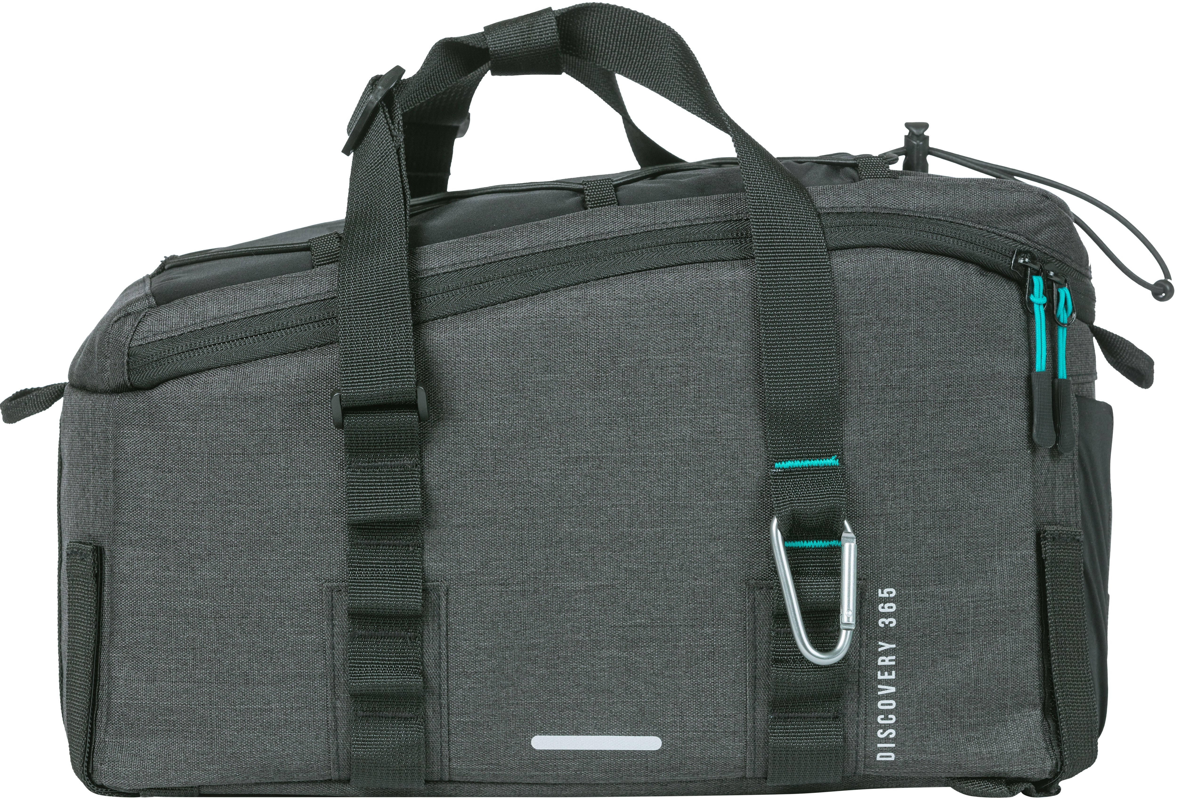 Bagagedragertas Basil Discovery 365D 9 liter 36 x 16 x 20 cm - zwart melee