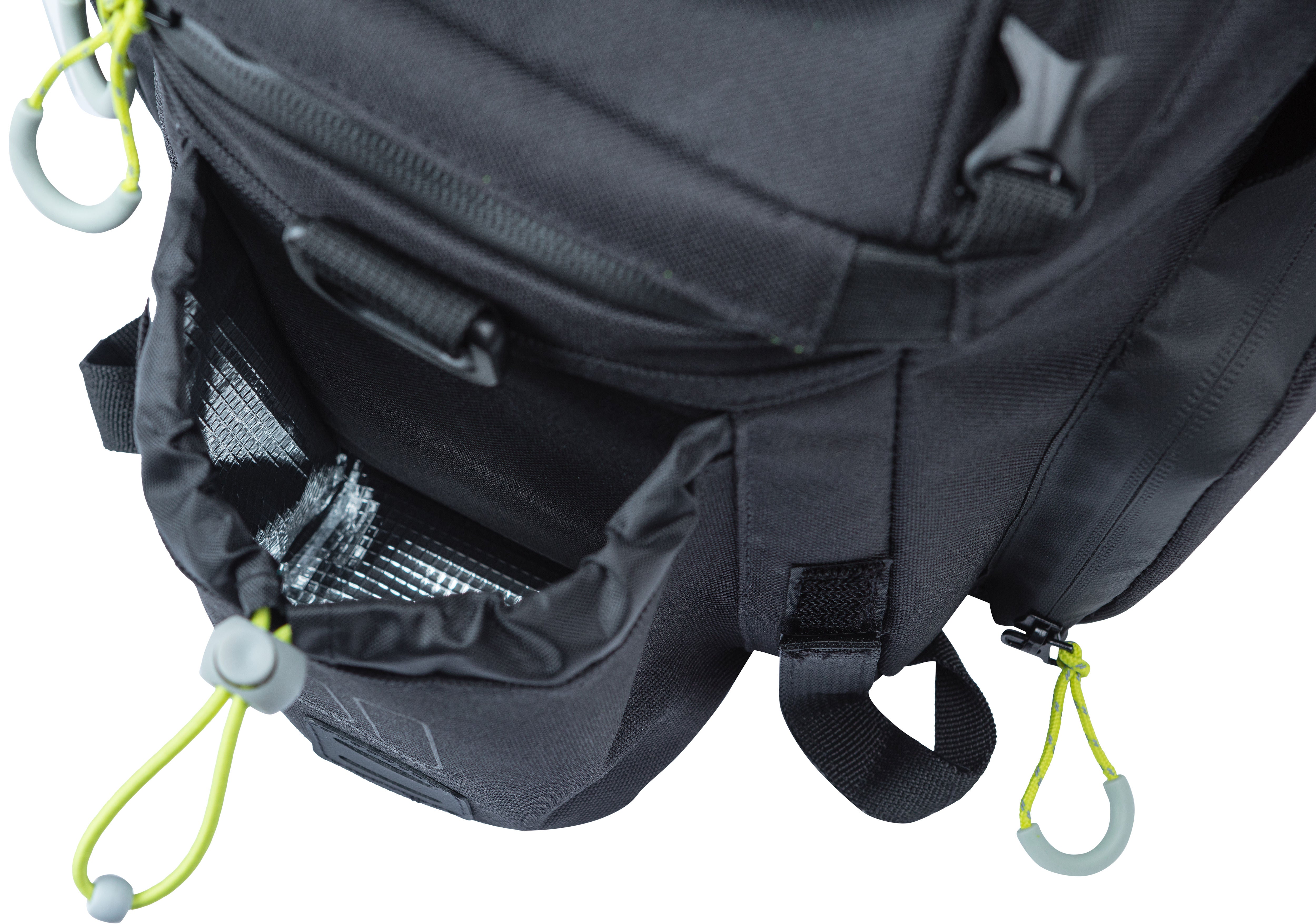 Bagagedragertas Basil Miles XL Pro 9-36 liter - black lime