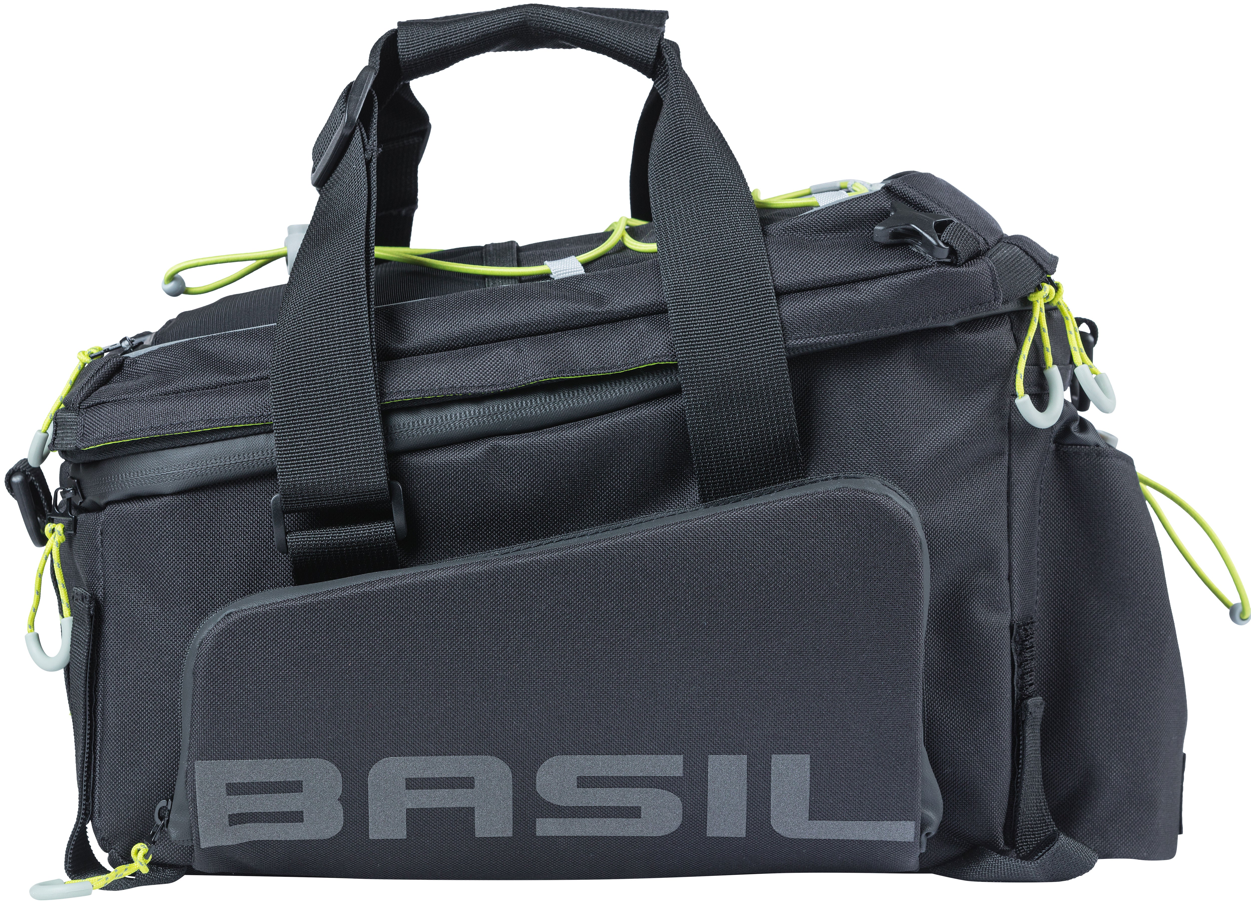 Bagagedragertas Basil Miles XL Pro 9-36 liter - black lime