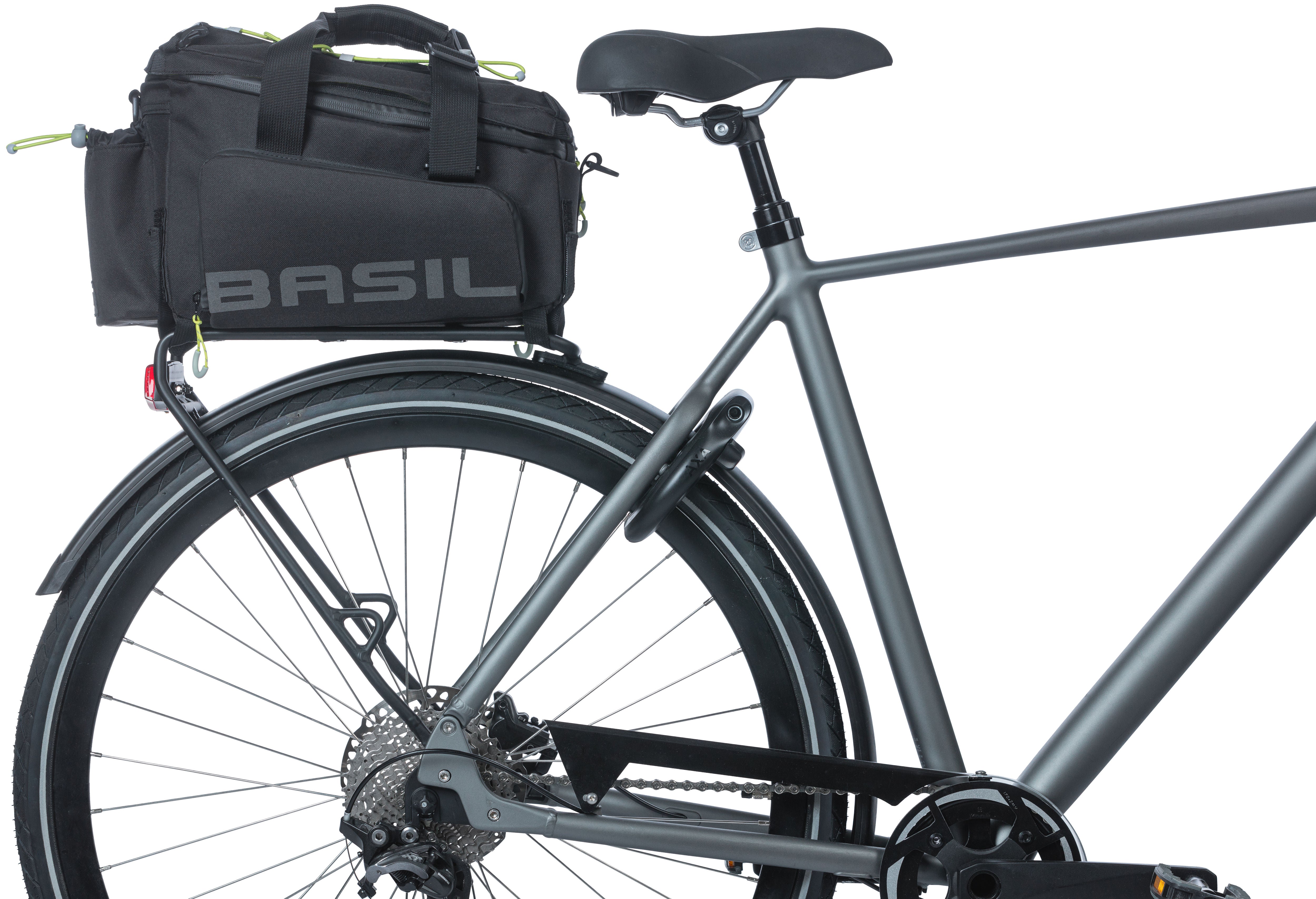 Bagagedragertas Basil Miles XL Pro 9-36 liter - black lime