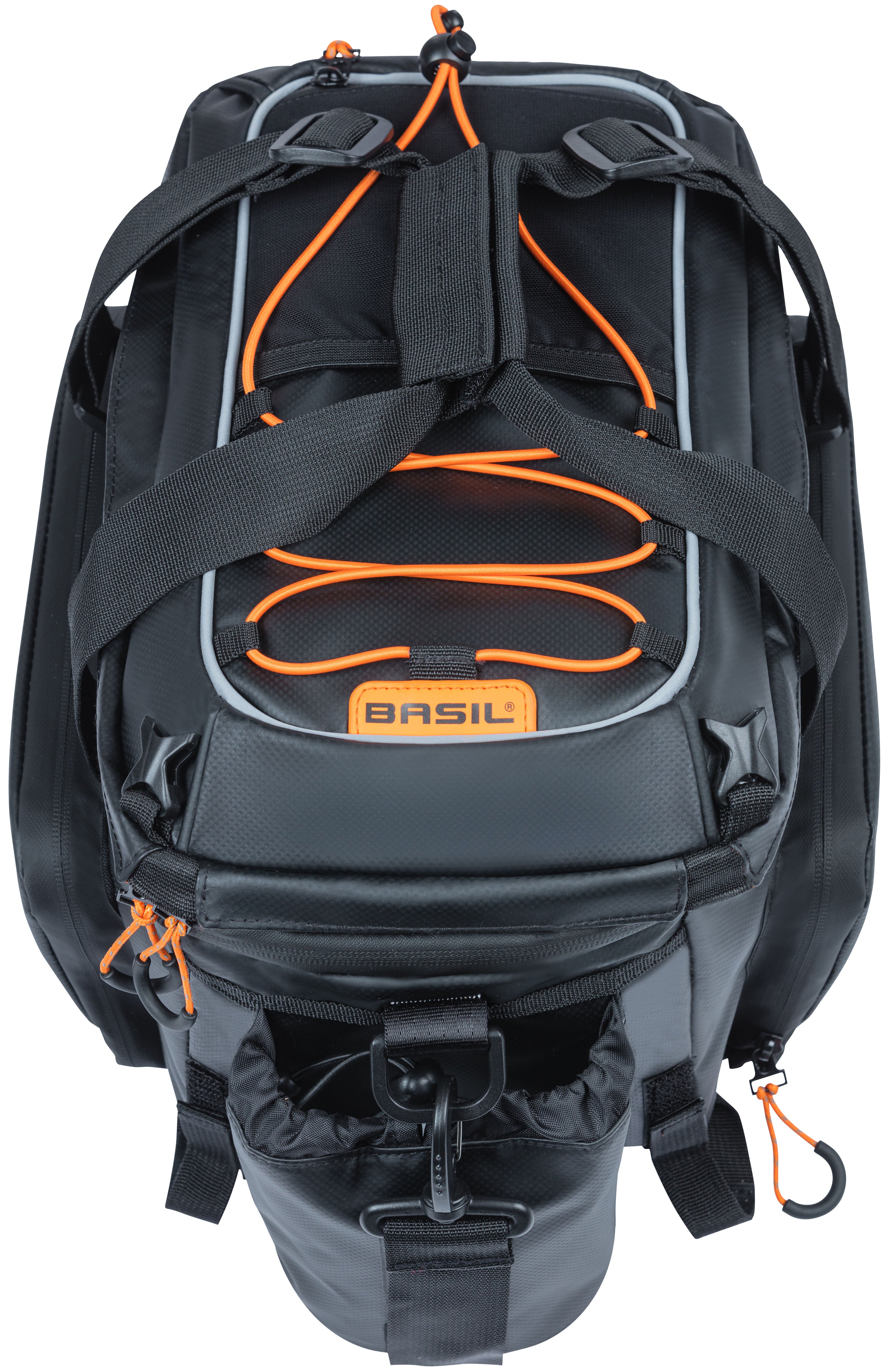 Bagagedragertas Basil Miles Tarpaulin XL Pro 9-36 liter 31 x 23 x 20 cm - black orange
