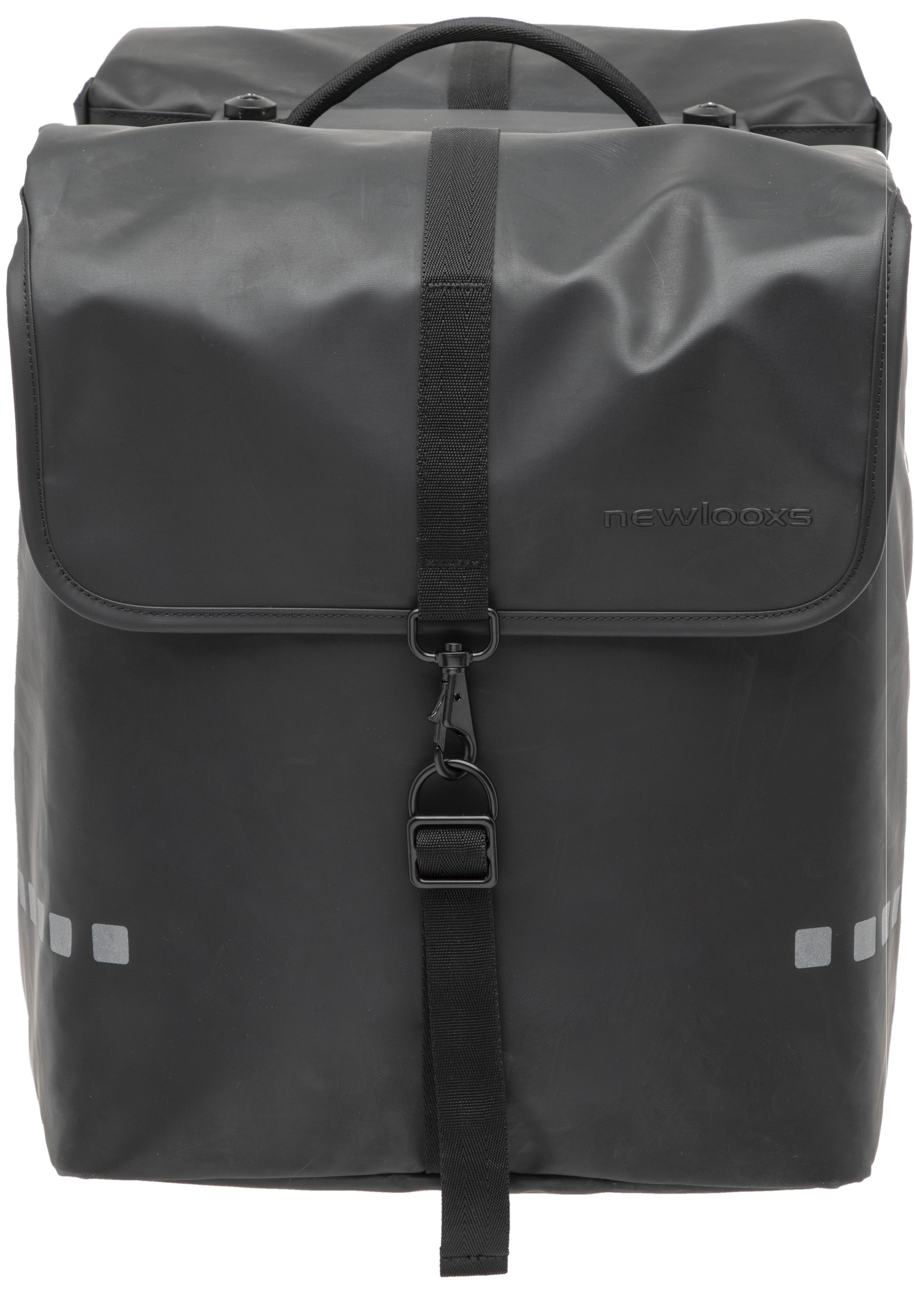 Dubbele fietstas New Looxs Odense Double MIK 39 liter 34 x 16 x 38 cm (x2) - zwart