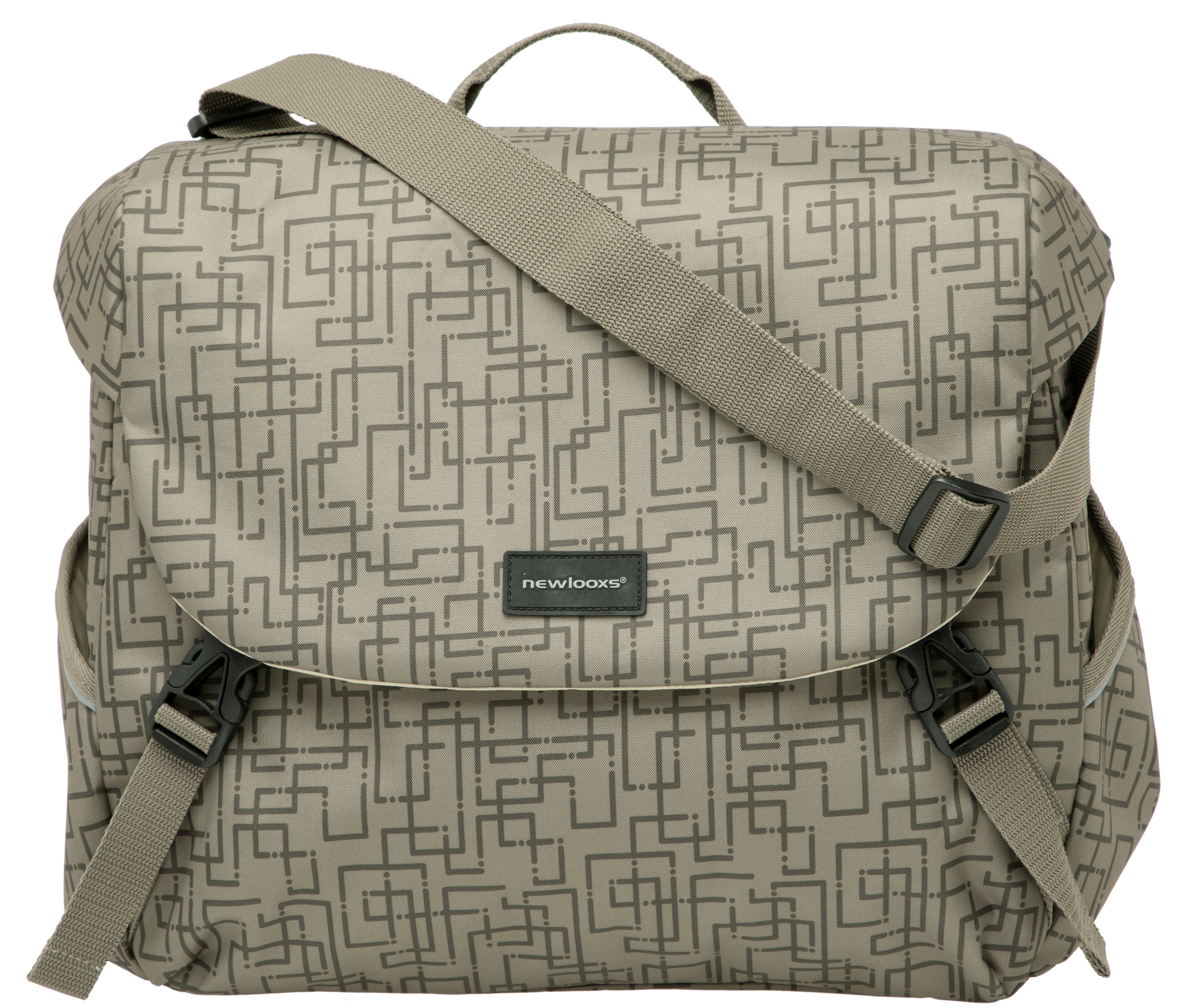 Enkele fietstas New Looxs Mondi Joy Single 18,5 liter 36 x 16 x 32 cm - ivy black