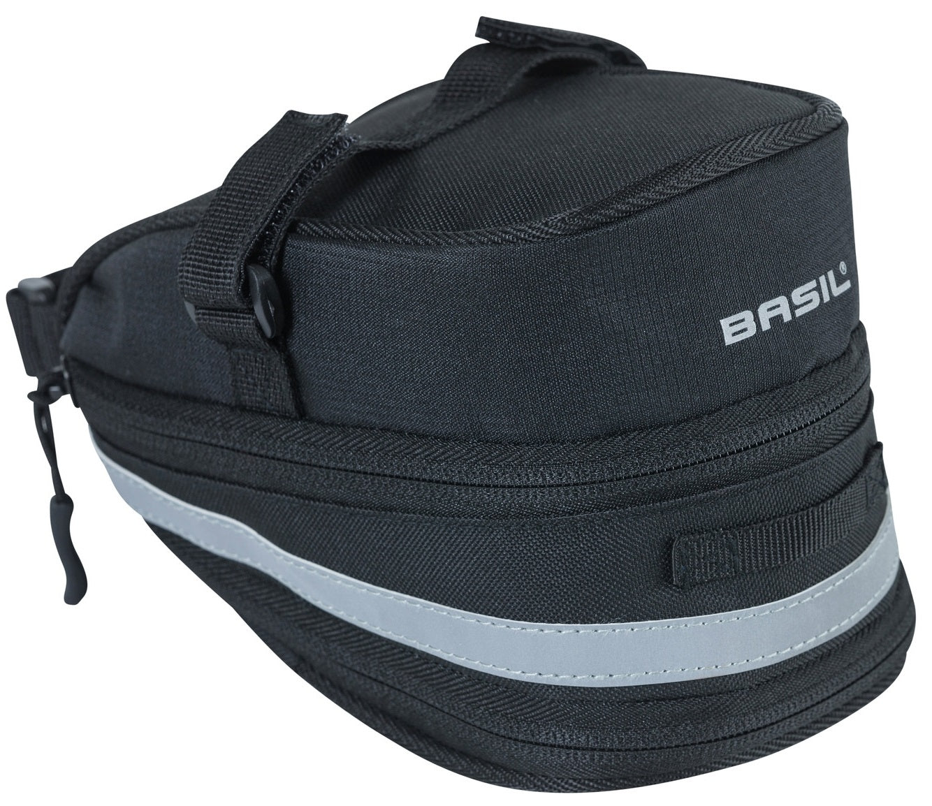 Zadeltas Basil Mada 1 liter 19 x 11 x 13 cm - zwart