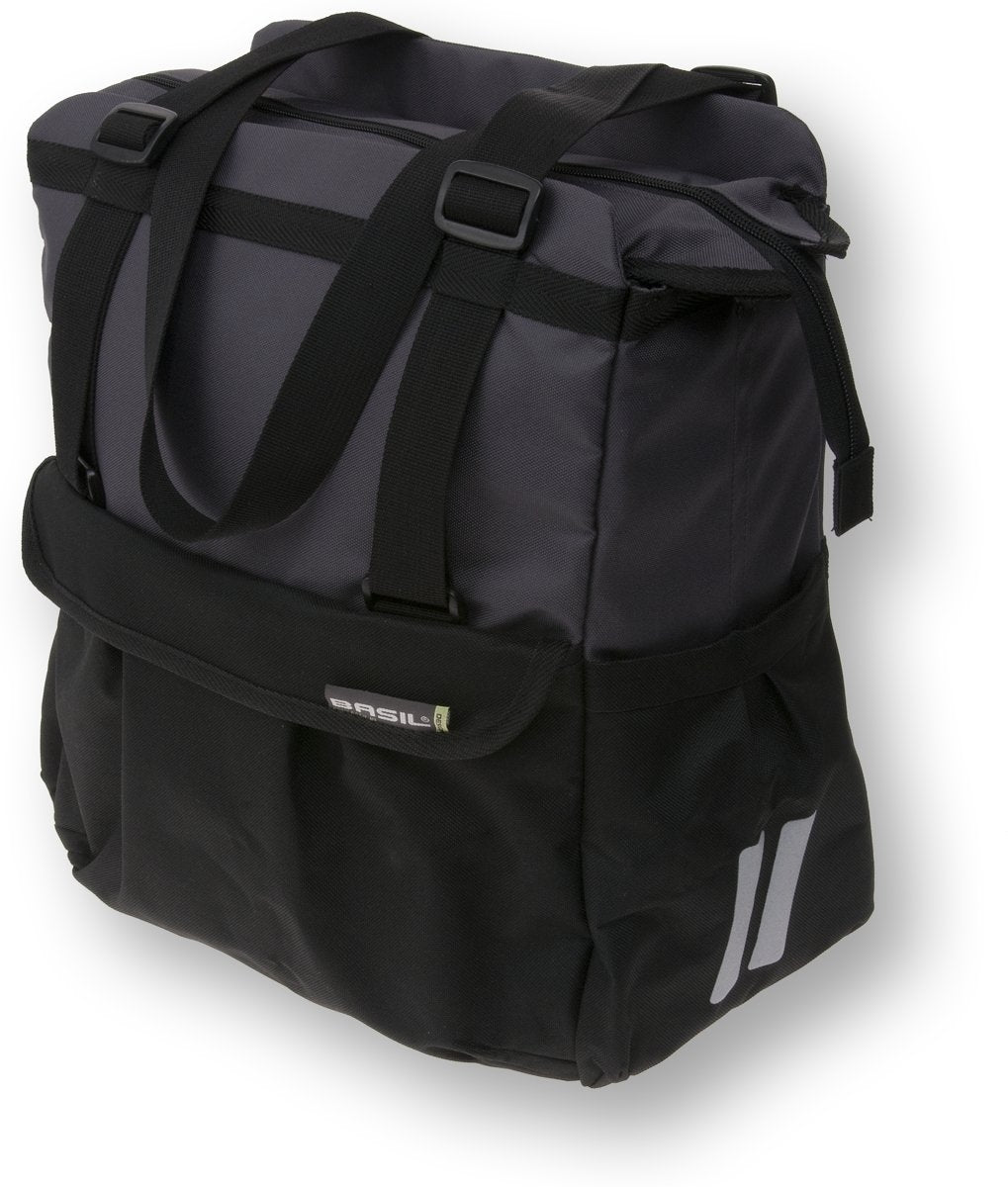 Fietstas Basil Shopper XL 32 x 16 x 37 cm - zwart