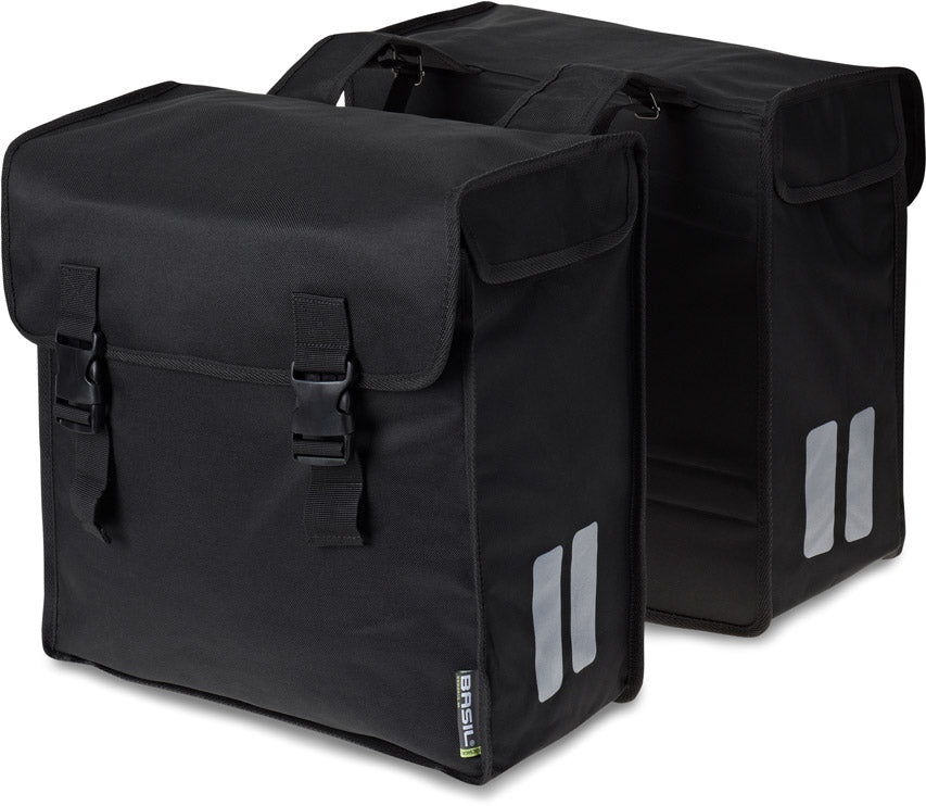 Dubbele fietstas Basil Mara -3XL 52 liter 39 x 18 x 35 cm - zwart