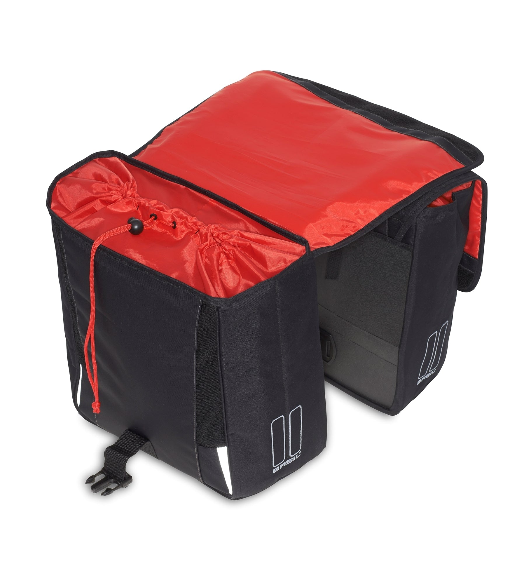 Dubbele fietstas Basil Sport Design 32 liter 35 x 15 x 43 cm - zwart
