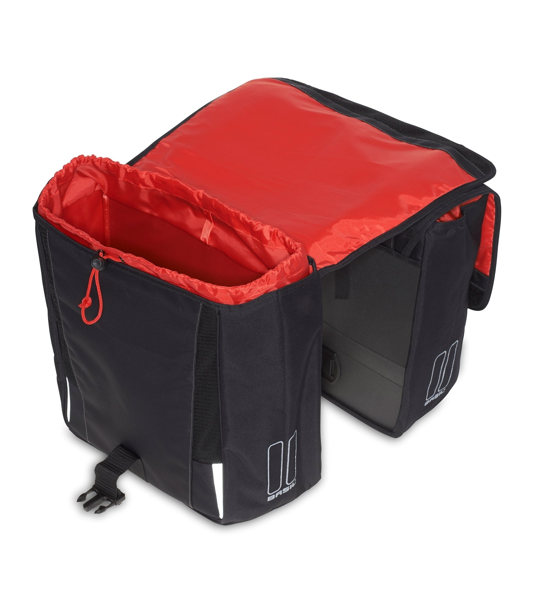 Dubbele fietstas Basil Sport Design 32 liter 35 x 15 x 43 cm - zwart