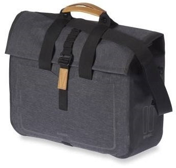 Enkele fietstas Basil Urban Dry Business Bag 20 liter 37 x 15 x 38 cm - donkergrijs