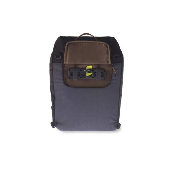 Fietsschoudertas Basil Miles Daypack 16 liter 33 x 17 x 41 cm - zwart/grijs