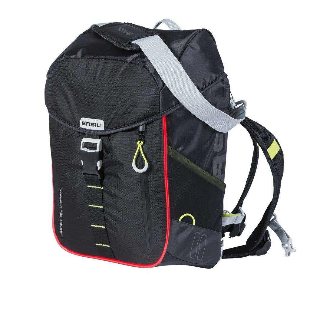 Fietsrugzak Basil Miles Daypack Nordlicht 17 liter 31 x 17 x 44 cm - zwart