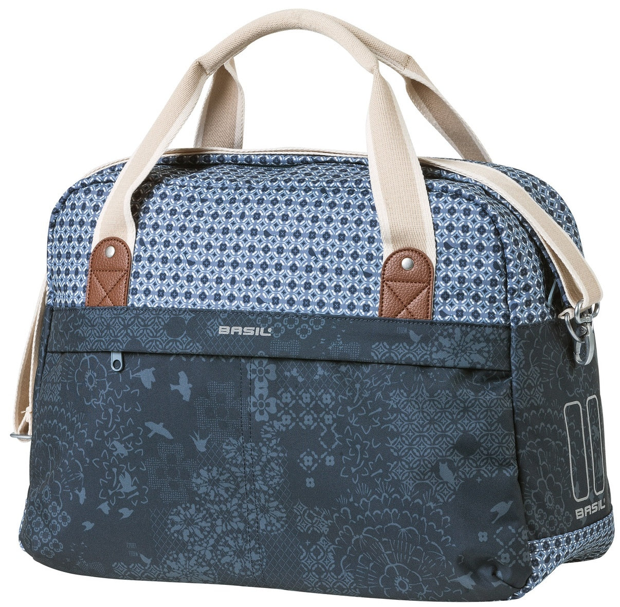 Fietstas Basil Bohème Carry All 18 liter 44 x 17 x 31 cm - blauw