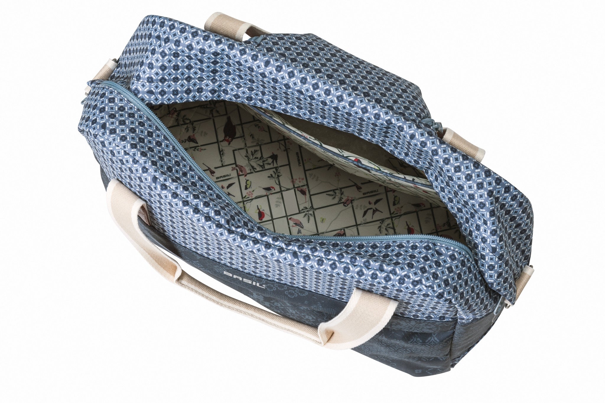 Fietstas Basil Bohème Carry All 18 liter 44 x 17 x 31 cm - blauw