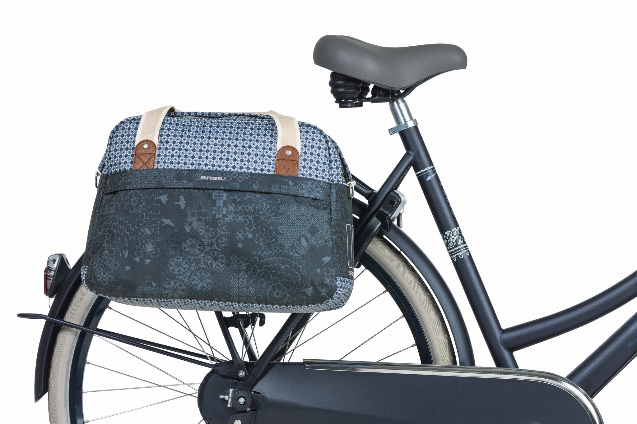 Fietstas Basil Bohème Carry All 18 liter 44 x 17 x 31 cm - blauw