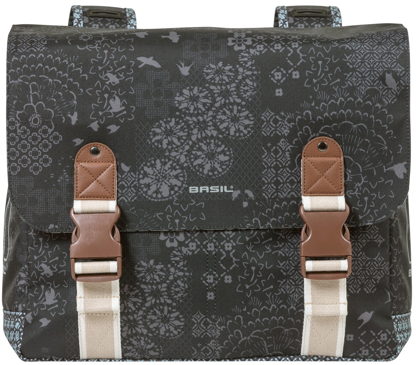 Dubbele fietstas Basil Bohème Carry All - 35 liter - zwart