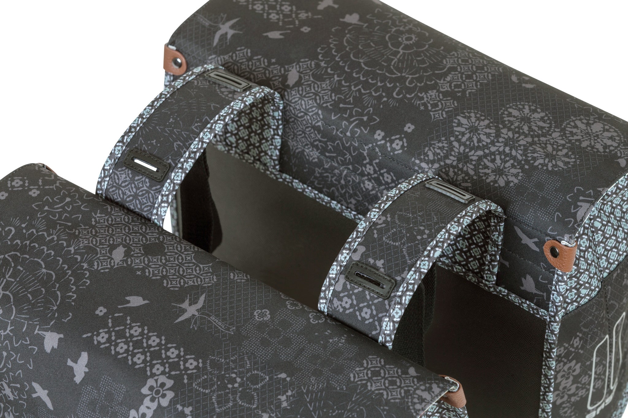 Dubbele fietstas Basil Bohème Carry All - 35 liter - zwart